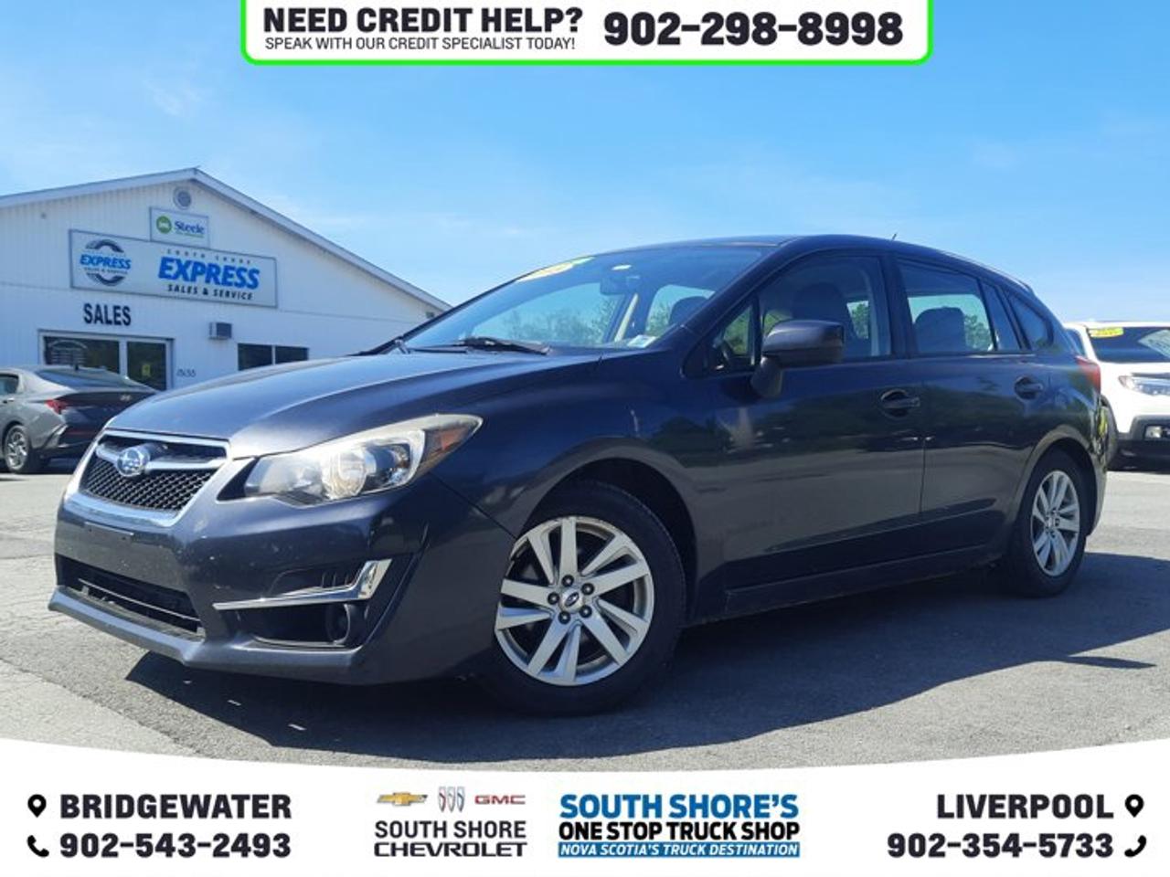 Awards: * 2015 IIHS Top Safety Pick+ * 2015 KBB.com 5-Year Cost to Own Awards * 2015 KBB.com Brand Image Awards * 2015 KBB.com Best Resale Value Awards Recent Arrival! Gray 2015 Subaru Impreza 2.0i For sale, Bridgewater AWD CVT Lineartronic 2.0L Boxer H4 DOHC 16V 4 Speakers, ABS brakes, Air Conditioning, Brake assist, CD player, Driver door bin, Dual front side impact airbags, Electronic Stability Control, Exterior Parking Camera Rear, Front Reclining Bucket Seats, Heated door mirrors, Illuminated entry, Knee airbag, Outside temperature display, Power door mirrors, Power steering, Power windows, Rear window defroster, Remote keyless entry, Security system, Speed control, Speed-sensing steering, Split folding rear seat, Tachometer, Traction control, Trip computer, Variably intermittent wipers. Reviews: * Standard all-wheel drive; spacious interior; secure handling; compliant ride quality. Source: Edmunds * If you live where winter is more than an abstract concept, then the 2015 Subaru Impreza is an obvious compact-car choice. With good fuel economy to match its all-weather traction, you can get a lot of car for a reasonable price, even in high-performance WRX models. Source: KBB.com