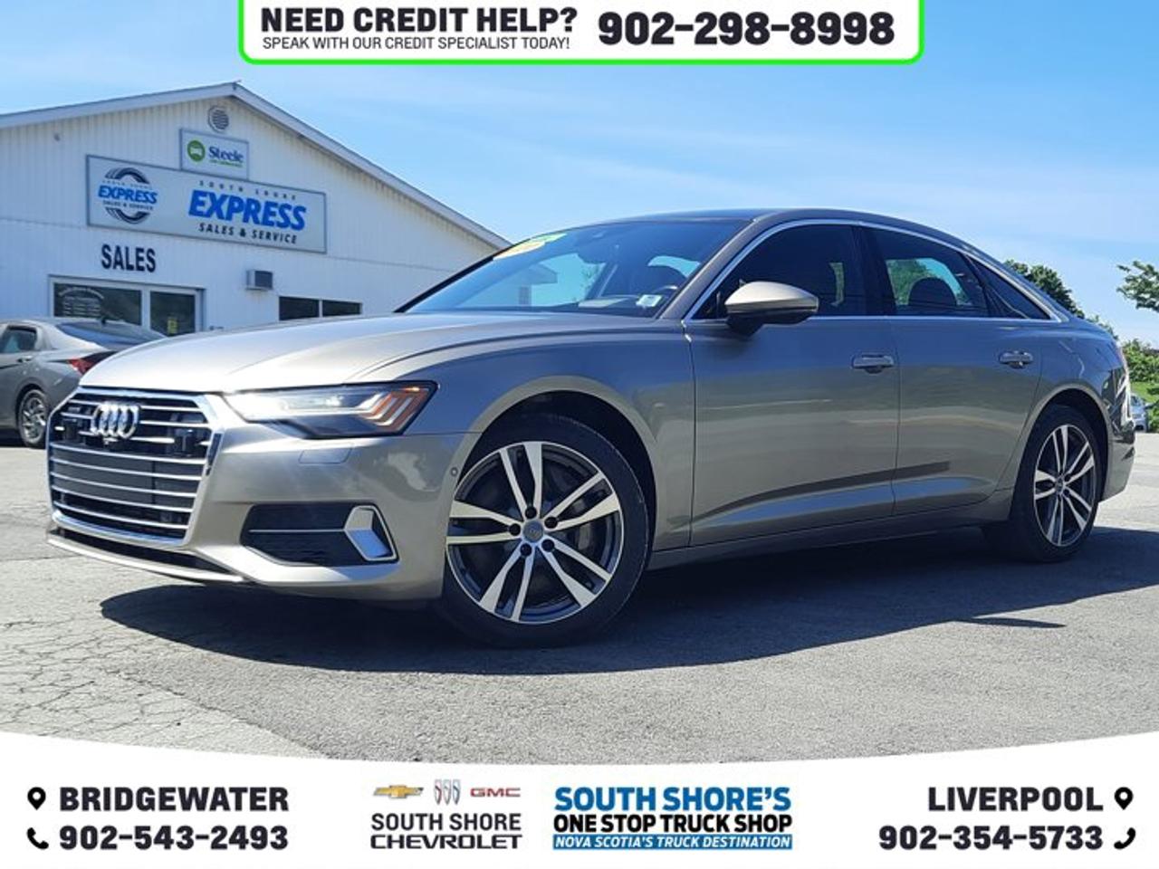 Recent Arrival! Brn 2020 Audi A6 Technik quattro quattro 7-Speed Automatic 3.0L V6 Turbocharged DOHC 48V LEV3-ULEV70 335hp quattro, Leather, 16 Speakers, ABS brakes, Air Conditioning, Alloy wheels, Brake assist, Bumpers: body-colour, Compass, Delay-off headlights, Driver door bin, Electronic Stability Control, Front anti-roll bar, Front dual zone A/C, Front fog lights, Genuine wood console insert, Genuine wood dashboard insert, Genuine wood door panel insert, Headlight cleaning, Heated door mirrors, Heated front seats, Heated rear seats, Illuminated entry, Knee airbag, Leather Seating Surfaces, Leather steering wheel, Low tire pressure warning, Navigation system: Audi MMI Navigation High, Outside temperature display, Overhead console, Passenger door bin, Power door mirrors, Power driver seat, Power moonroof, Power windows, Radio data system, Rear air conditioning, Rear dual zone A/C, Rear reading lights, Rear Window Blind, Remote keyless entry, Speed control, Speed-sensing steering, Speed-Sensitive Wipers, Steering wheel memory, Tachometer, Telescoping steering wheel, Tilt steering wheel, Traction control, Trip computer, Variably intermittent wipers.