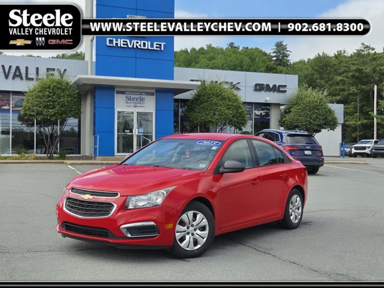 This 2015 Chevrolet Cruze 2LS FWD with 179,000 km, finished in Red with a Black interior, is being offered as an MVI-only vehicle and leaves with a fresh Motor Vehicle Inspection. The vehicle has also been professionally detailed and prepared for its next owner.Key Features:Bluetooth connectivityAir conditioningPower windows and locksCruise controlAutomatic headlightsRear vision cameraPositioned as an affordable compact sedan, the 2015 Chevrolet Cruze 2LS FWD offers straightforward daily transportation with efficient fuel economy, making it a practical option for buyers seeking value-focused mobility with inspection already completed. We invite you to book a viewing and test drive at your convenience.