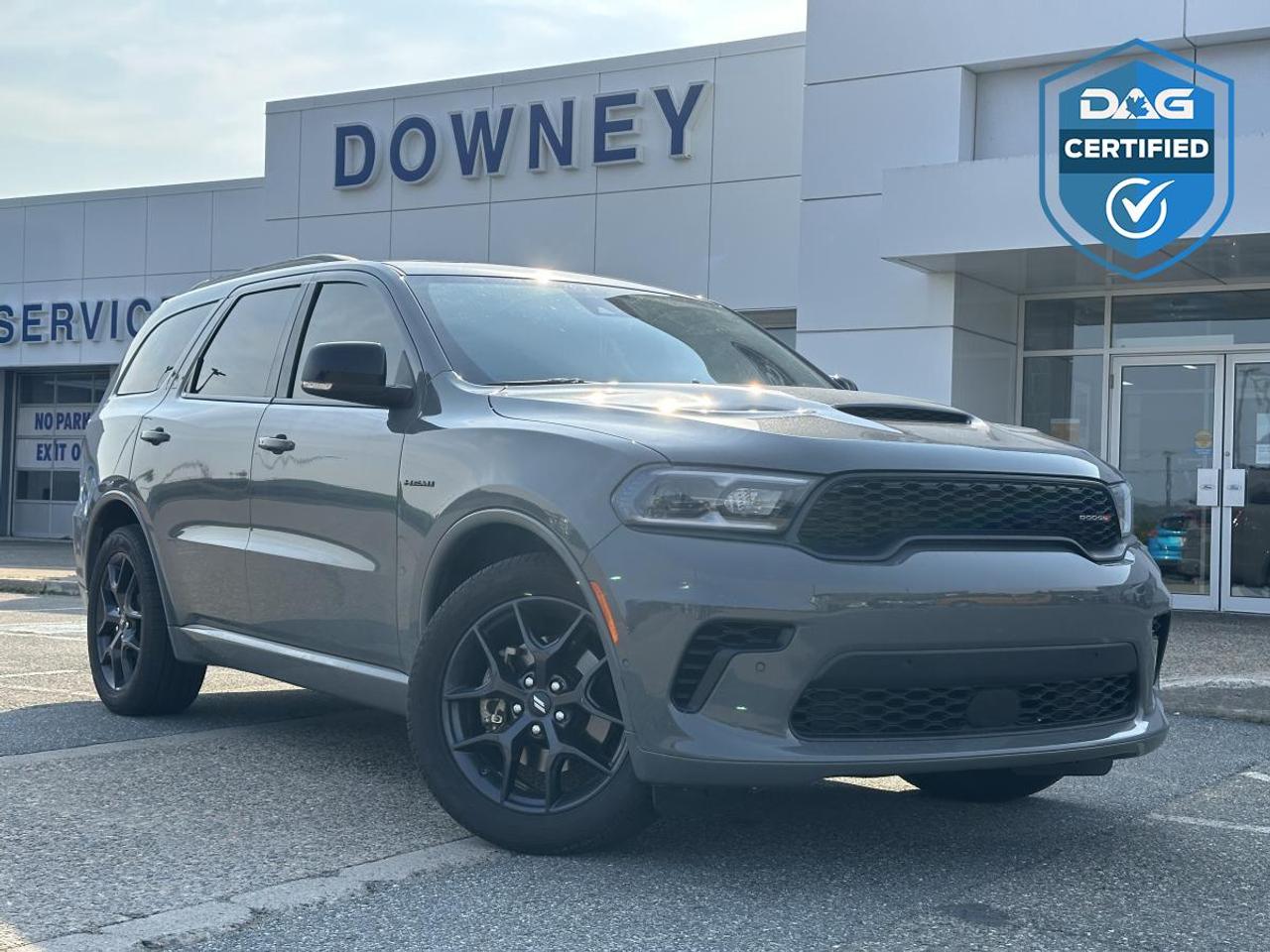 360 horsepower, 390 lb-ft of torque, and the legendary 5.7L HEMI V8 make this 2026 Dodge Durango GT HEMI V8 Plus AWD a rare SUV that perfectly blends muscle car performance with everyday family practicality. Combining aggressive styling, premium comfort, three-row versatility, and the unmistakable sound of a HEMI V8, this Durango delivers an experience few SUVs can match.

Under the hood is Dodges proven 5.7L HEMI V8, delivering strong acceleration, impressive towing capability, and the performance enthusiasts have come to expect from the HEMI name. Paired with a responsive 8-speed TorqueFlite automatic transmission and a full-time all-wheel drive system, this Durango provides confident traction, smooth power delivery, and excellent year-round capability whether youre driving through city streets, towing a trailer, or tackling Canadian winter conditions.

The GT HEMI V8 Plus package adds an aggressive, sporty appearance with bold exterior styling, LED lighting, performance-inspired accents, distinctive alloy wheels, and Dodges signature muscular design. Its commanding stance ensures it stands out wherever it goes.

Inside, youll find a spacious three-row cabin finished with premium materials and loaded with comfort features. Heated front and second-row seats, a heated leather-wrapped steering wheel, power-adjustable front seats with memory settings, remote start, tri-zone automatic climate control, keyless entry with push-button start, a power liftgate, and generous seating for up to seven passengers make every journey comfortable. Flexible folding rear seats provide outstanding cargo versatility for family trips, sports equipment, or everyday hauling.

Technology is another highlight. The advanced Uconnect infotainment system features a large touchscreen display with wireless Apple CarPlay and Android Auto compatibility, Bluetooth connectivity, integrated navigation capability, multiple USB ports, wireless charging, premium Alpine audio, and a customizable digital driver information display. Everything is designed to keep you connected, informed, and entertained on every drive.

Safety features include Adaptive Cruise Control, Blind Spot Monitoring, Rear Cross Path Detection, Full-Speed Forward Collision Warning with Active Braking, Lane Departure Warning, ParkSense Front and Rear Park Assist, Rear View Camera, Electronic Stability Control, Trailer Sway Control, and multiple advanced airbag systems. These technologies work together to provide added confidence for you and your passengers.

One of the Durangos greatest strengths is its ability to combine true SUV capability with genuine V8 performance. With impressive towing capability, a refined ride, premium amenities, and one of the few remaining naturally aspirated V8 engines available in a three-row SUV, this 2026 Dodge Durango GT HEMI V8 Plus AWD is an exceptional choice for drivers who refuse to compromise.

Why buy from Downey Ford? GREAT QUESTION!! Heres why: Market Value Pricing provides the most competitive prices on all our pre-owned vehicles, all the time! Downey Ford is the largest volume Ford dealership in the Maritimes. Every Pre-Owned Vehicle comes with New Wipers, New In-Cabin Filter, and New Engine Air Filter. Plus Plus Plus.

Reconditioning our pre-owned inventory is a source of pride for us! A basic motor vehicle inspection and a quick wash just isnt good enough for our customers. We complete an extremely thorough process, both mechanically and cosmetically, before it meets our standards.

Our mechanical inspection covers 100+++ components including the Engine, Electrical System, Suspension, Transmission, Brakes, Frame, and regular maintenance servicing. Our cosmetic reconditioning is elite and includes Shampooing of Carpet, Acid Wash of Rims, Dressing of Tires, Engine Detail, and a Multi-Stage Polish.

Here are some other extras we are happy to offer at no charge to you: Vehicle History Report, Accident / Damage Report, Stolen Vehicle Report, Lien Search Report, Credit Report Review and Counseling, Free Trade-In Appraisals, Relaxed Low Pressure Sales Experience, Finance Pre-Approval Service, Service Departments covering ALL of Southern New Brunswick, Delivery Services to all of Canada, Multiple Chartered Bank Financing Sources, Multiple Vehicle Protection Products available, Multiple Loan Protection Products available, and a Pet-Friendly Facility. Feel free to bring Bingo with you.

We want to EARN your business and hope to speak with you soon. Our knowledgeable and friendly sales staff are here to ensure a seamless and enjoyable car-buying experience. Call us at 506-632-6000 to book your test drive today and discover why Downey Ford is the trusted choice for so many.