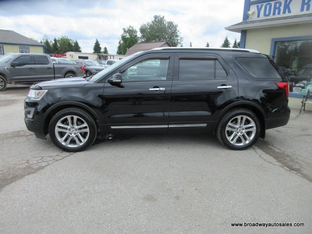 2017 Ford Explorer FOUR-WHEEL DRIVE LIMITED-EDITION 7 PASSENGER 3.5L - V6.. BENCH & 3RD ROW.. NAVIGATION.. DUAL SUNROOF.. LEATHER.. HEATED/AC SEATS.. SONY AUDIO.. Photo2