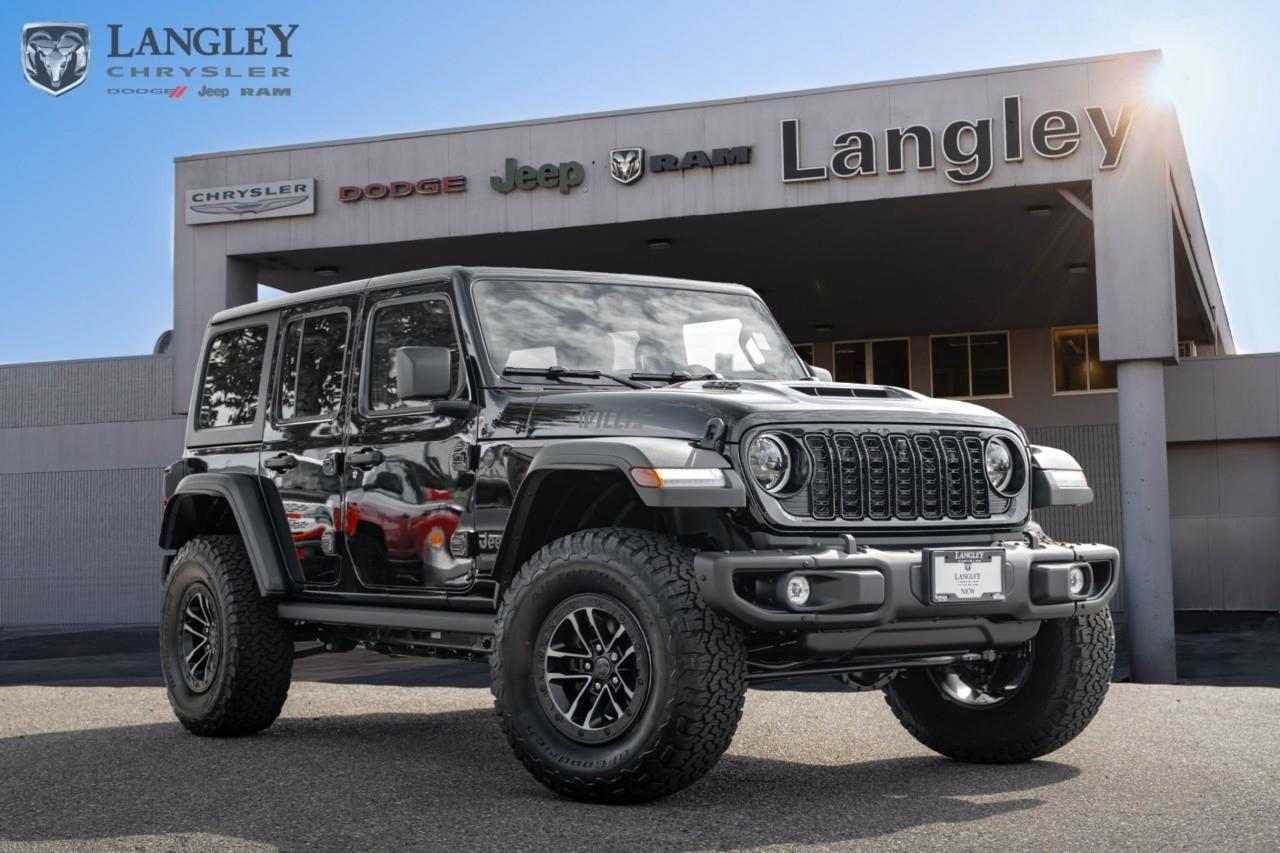 <p><strong>2026 Jeep Wrangler Willys 392 4 Door 4x4</strong></p><p>A rugged off-road SUV packing a heavy-duty V8 engine and massive tires.</p><ul><li><p><strong>Engine</strong>: 6.4L HEMI V8 (470 hp, 470 lb-ft torque)</p></li><li><p><strong>Transmission</strong>: 8-speed automatic</p></li><li><p><strong>Drivetrain</strong>: 4x4</p></li><li><p><strong>Tires</strong>: 35-inch BFGoodrich KO2</p></li><li><p><strong>Ground Clearance</strong>: 11.1 inches</p></li></ul><p>Come book a test drive at Langley Chrysler, conveniently located in Langley, British Columbia.</p>*All new vehicle purchases are plus the PDI accessory installs and any price increases provided by the manufacturer. For trucks the accessories will include wheel locks, spray-in liners, and mud flaps. For all other vehicles, wheel locks are standard, other equipment may apply. Confirm with the dealer.

<p>*All prices are net of all manufacturer incentives and/or rebates and are subject to change by the manufacturer without notice. All prices plus applicable taxes, applicable environmental recovery charges, documentation of $599 and full tank of fuel surcharge of $76 if a full tank is chosen.<br />Other items available that are not included in the above price:<br />Tire & Rim Protection and Key fob insurance starting from $599<br />Service contracts (extended warranties) for up to 7 years and 200,000 kms starting from $599<br />Custom vehicle accessory packages, mudflaps and deflectors, tire and rim packages, lift kits, exhaust kits and tonneau covers, canopies and much more that can be added to your payment at time of purchase<br />Undercoating, rust modules, and full protection packages starting from $199<br />Flexible life, disability and critical illness insurances to protect portions of or the entire length of vehicle loan?im?im<br />Financing Fee of $500 when applicable<br />Prices shown are determined using the largest available rebates and incentives and may not qualify for special APR finance offers. See dealer for details. This is a limited time offer.</p>