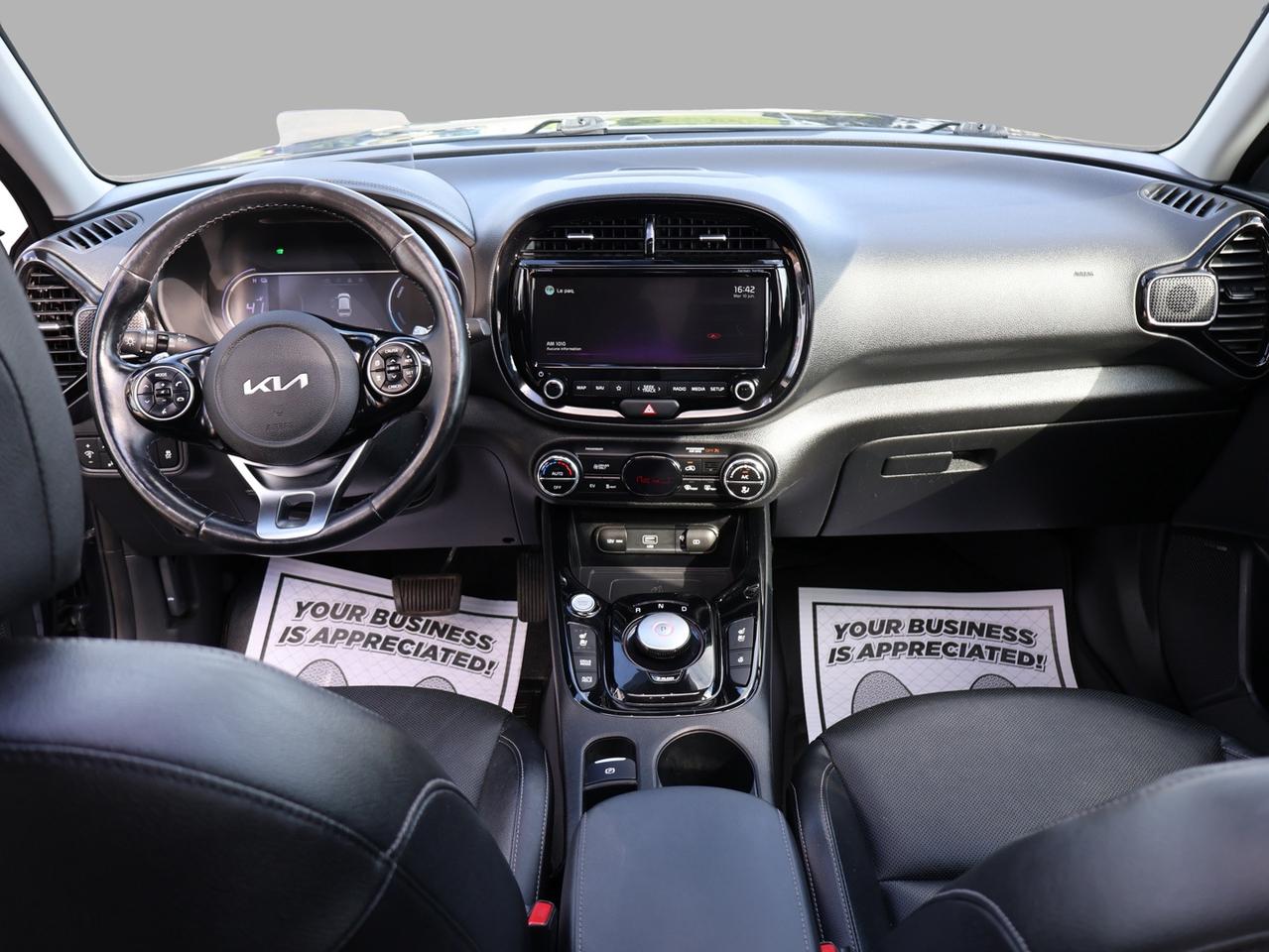 2022 Kia Soul EV LIMITED CERTIFIED *1 OWNER*ACCIDENT FREE*KIA MAINTAIN* CAMERA NAV BLUETOOTH LEATHER HEATED SEATS SUNROOF CRUISE ALLOYS Photo