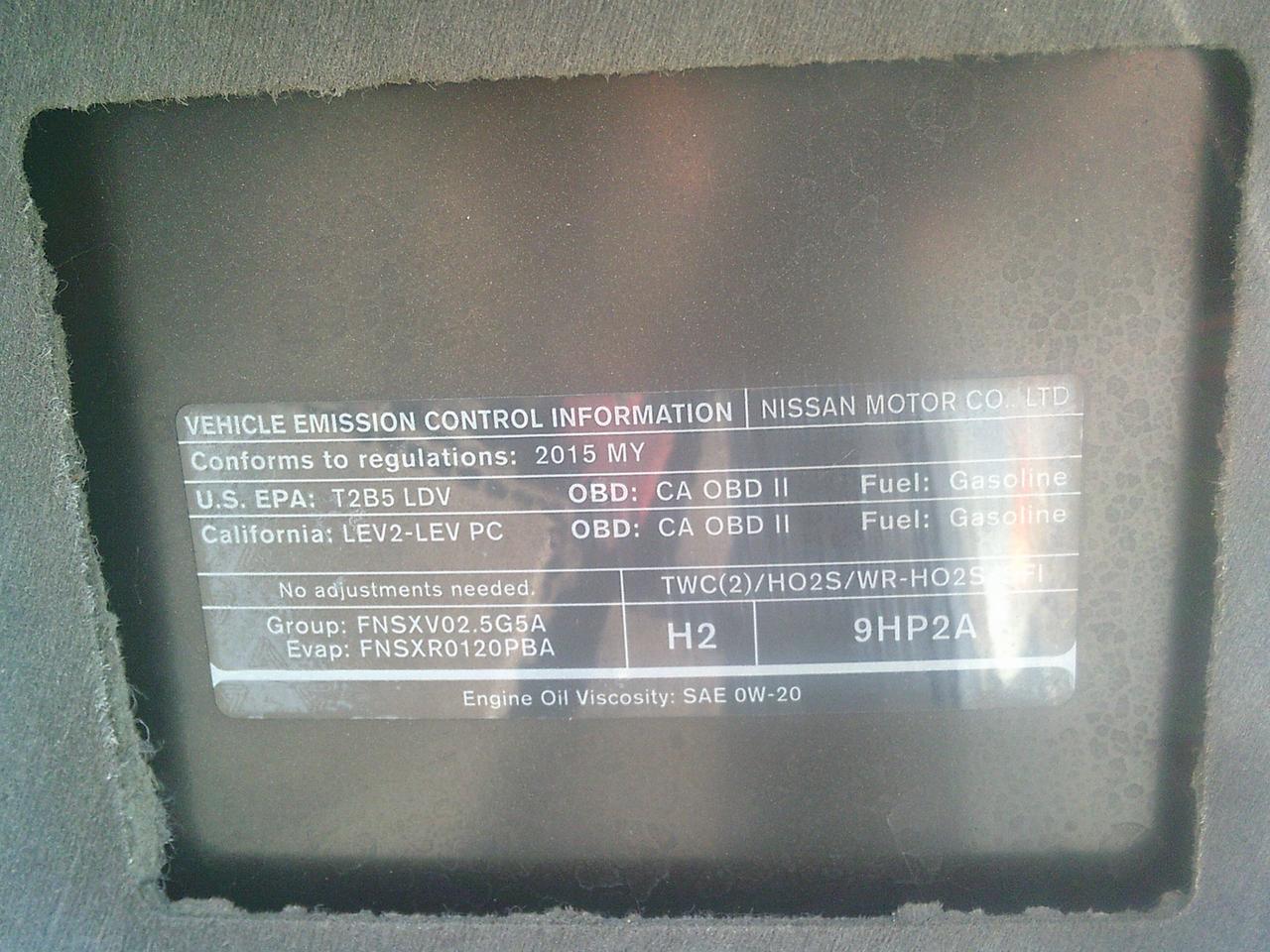 2015 Nissan Altima 4dr Sdn I4 CVT 2.5 SV Photo