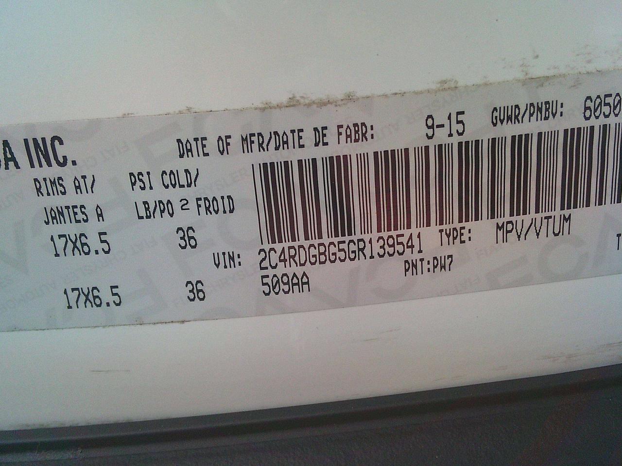 2016 Dodge Grand Caravan SXT Photo