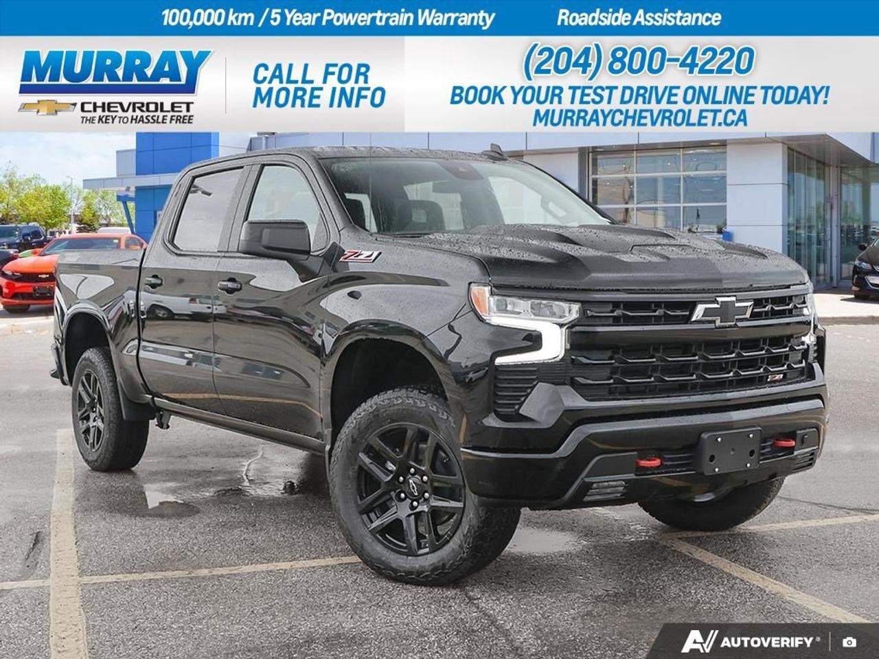 * ENGINE 5.3L ECOTEC3 V8 * * TRANSMISSION 10-SPEED AUTOMATIC w/PADDLE SHIFTERS * * HEATED FRONT SEAT(S) *  Experience sheer power and precision in the heart of Winnipeg with the 2026 Chevrolet Silverado 1500 LT Trail Boss. This commanding truck is equipped with a robust 5.3L EcoTec3 V8 engine that produces 355 hp and 383 lb-ft of torque, ensuring that every drive is both powerful and efficient, thanks to the advanced Dynamic Fuel Management system. Behind the wheel, youll appreciate the seamless shifts of the 10-speed automatic transmission with paddle shifters, delivering performance and control at your fingertips.  Sculpted for adventure, the LT Trail Boss trim features a rugged exterior complemented by the Dark Essentials Package, adding a bold touch with blacked-out nameplates and tailgate lettering. Inside, enjoy the comfort of heated front seats and a heated steering wheel, perfect for those chilly Winnipeg mornings. The multi-zone A/C and climate control ensure a pleasant journey for all passengers, while the integrated navigation system keeps you on track during your travels.  Stay connected on the go with smart device integration and Bluetooth connection, and drive confidently with advanced safety features such as front collision mitigation and lane departure warning. The Silverado 1500 LT Trail Boss is not just a truck; its a statement of capability and style, ready to tackle any terrain with its four-wheel drive and all-terrain tires.  Dealer Permit #1740