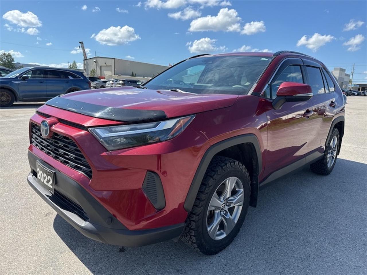 <b>Accident Free on Carfax Report, Heated Steering Wheel, Power Liftgate, Heated Seats, Apple CarPlay, Android Auto, Blind Spot Monitoring, Lane Keep Assist, Proximity Key, Local Trade not a Rental, Non-Smoker! <br> <br></b><br>   Compare at $37881 - Kia of Timmins is just $36424! <br> <br>Radical design, refined drive-ability, and rugged capability make for an exciting adventure in the Toyota RAV4. This 2022 Toyota RAV4 is for sale today in Timmins.<br> <br>Introducing the Toyota RAV4, a radical redesign of a storied legend. While the RAV4 is loaded with modern creature comforts, conveniences, and safety, this SUV is still true to its roots with incredible capability. Whether youre running errands in the city or exploring the countryside, the RAV4 empowers your ambitions and redefines what you can do. Make new and exciting memories in this ultra efficient Toyota RAV4 today!<br> <br>This low mileage SUV has just 66,100 km. Its Red in colour. It has a CVT transmission and is powered by a 219HP 2.5L 4 Cylinder Engine. <br> <br> Our RAV4s trim level is Hybrid XLE. Stepping up to this luxurious all-wheel drive RAV4 Hybrid XLE is an excellent choice as it comes with premium features such as a power sunroof, dual zone climate control, Toyotas Smart Key system with push button start, a 7 inch touchscreen with Entune Audio 3.0, Apple CarPlay, Android Auto, extra USB and aux inputs, heated seats with more premium seat material, a leather heated steering wheel and stylish aluminum wheels. Additional features includes a power drivers seat, LED headlights, fog lights, heated power mirrors, Toyota Safety Sense 2.0, dynamic radar cruise control, automatic highbeam assist, blind spot monitoring with rear cross traffic alert, and lane keep assist with lane departure warning plus so much more. This vehicle has been upgraded with the following features: Air, Tilt, Rear Air, Cruise, Power Windows, Power Locks, Power Mirrors.<br> <br>To apply right now for financing use this link: <a href=https://www.kiaoftimmins.com/timmins-ontario-car-loan-application target=_blank>https://www.kiaoftimmins.com/timmins-ontario-car-loan-application</a><br> <br/>Buy this vehicle now for the lowest bi-weekly payment of <b>$270.00</b> with $0 down for 84 months @ 8.99% APR O.A.C. ( Plus applicable taxes - Plus applicable fees / Total Obligation of $49140 ). See dealer for details. <br><br>As a local, family owned and operated dealership we look to be your number one place to buy your new vehicle! Kia of Timmins has been serving a large community across northern Ontario since 2001 and focuses highly on customer satisfaction. Our #1 priority is to make you feel at home as soon as you step foot in our dealership. Family owned and operated, our business is in Timmins, Ontario the city with the heart of gold. Also positioned near many towns in which we service such as: South Porcupine, Porcupine, Gogama, Foleyet, Chapleau, Wawa, Hearst, Mattice, Kapuskasing, Moonbeam, Fauquier, Smooth Rock Falls, Moosonee, Moose Factory, Fort Albany, Kashechewan, Abitibi Canyon, Cochrane, Iroquois falls, Matheson, Ramore, Kenogami, Kirkland Lake, Englehart, Elk Lake, Earlton, New Liskeard, Temiskaming Shores and many more.We have a fresh selection of new & used vehicles for sale for you to choose from. If we dont have what you need, we can find it! All makes and models are within our reach including: Dodge, Chrysler, Jeep, Ram, Chevrolet, GMC, Ford, Honda, Toyota, Hyundai, Mitsubishi, Nissan, Lincoln, Mazda, Subaru, Volkswagen, Mini-vans, Trucks and SUVs.<br><br>We are located at 1285 Riverside Drive, Timmins, Ontario. Too far way? We deliver anywhere in Ontario and Quebec!<br><br>Come in for a visit, call 1-800-661-6907 to book a test drive or visit <a href=https://www.kiaoftimmins.com>www.kiaoftimmins.com</a> for complete details. All prices are plus HST and Licensing.<br><br>We look forward to helping you with all your automotive needs!<br><br> Come by and check out our fleet of 20+ used cars and trucks and 30+ new cars and trucks for sale in Timmins.  o~o