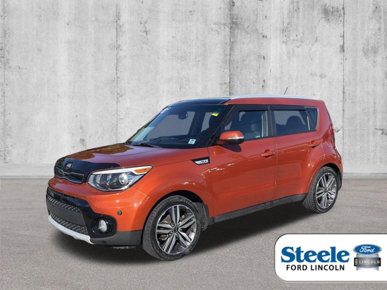 Mb2019 Kia Soul EXFWD 6-Speed Automatic I4ABS brakes, Alloy wheels, Electronic Stability Control, Heated door mirrors, Heated front seats, Illuminated entry, Remote keyless entry, Traction control.Awards:* 2019 KBB.com 10 Coolest New Cars Under $20,000 * 2019 KBB.com 5-Year Cost to Own AwardsALL CREDIT APPLICATIONS ACCEPTED! ESTABLISH OR REBUILD YOUR CREDIT HERE. APPLY AT https://steeleadvantagefinancing.com/6198 We know that you have high expectations in your car search in Halifax. So if youre in the market for a pre-owned vehicle that undergoes our exclusive inspection protocol, stop by Steele Ford Lincoln. Were confident we have the right vehicle for you. Here at Steele Ford Lincoln, we enjoy the challenge of meeting and exceeding customer expectations in all things automotive.