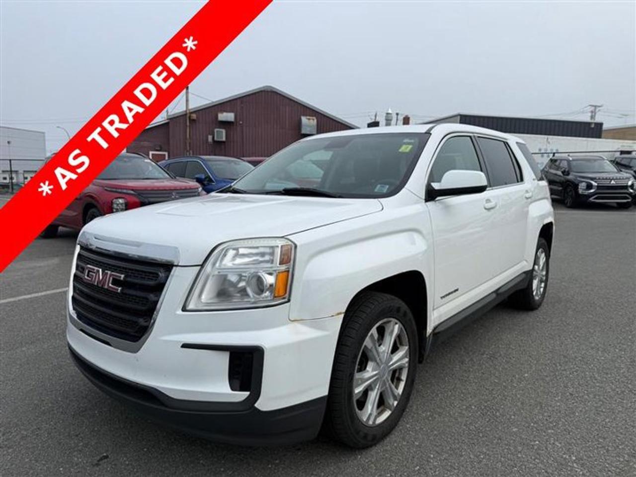 2017 GMC Terrain SLE-1 *AS TRADED*Summit White 2017 GMC Terrain SLE-1 *AS TRADED* FWD 6-Speed Automatic 2.4L 4-Cylinder SIDI DOHC VVTSteele Mitsubishi has the largest and most diverse selection of preowned vehicles in HRM. Buy with confidence, knowing we use fair market pricing guaranteeing the absolute best value in all of our pre owned inventory!Steele Auto Group is one of the most diversified group of automobile dealerships in Canada, with 60 dealerships selling 29 brands and an employee base of well over 2300. Sales are up over last year and our plan going forward is to expand further into Atlantic Canada and the United States furthering our commitment to our Canadian customers as well as welcoming our new customers in the USA.Reviews:* Spacious backseat that slides and reclines for added comfort; optional V6 engine makes this crossover faster than most competitors; interior stays quiet at highway speeds; supple suspension soaks up impacts on rough roads. Source: EdmundsAwards:* JD Power Initial Quality Study * 2017 KBB.com Brand Image Awards