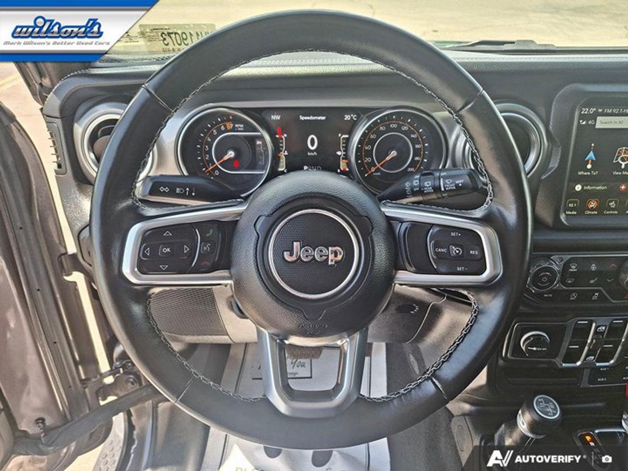 2022 Jeep Wrangler Unlimited Sahara 4WD | V6 | Heated Wheel + Seats | Remote Start | Trailer & Tow | Hardtop | Photo