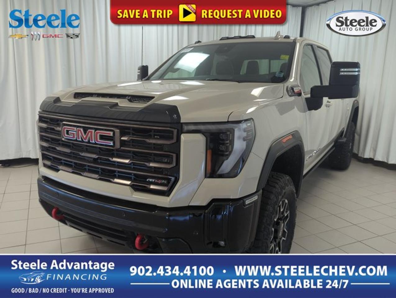 Built for serious work and real off-road confidence, the 2026 GMC Sierra 2500 At4x stands out in Coastal Dune with a bold, premium look and a purposeful stance. This heavy-duty pickup at Steele Chevrolet Buick GMC in Dartmouth pairs a 6.6L turbocharged diesel V8 with four-wheel drive and an automatic transmission for strong capability in tough Atlantic Canadian conditions.With four doors, a black interior, and an engine block heater, this 2026 GMC Sierra 2500 At4x is ready for early starts, cold mornings, and demanding tasks. It delivers the strength truck buyers want, while keeping comfort and day-to-day usability in focus. The result is a refined heavy-duty truck that feels ready for work, travel, and life beyond the pavement.FEATURES OF THE Sierra 2500 At4xCoastal Dune exterior with bold presenceBlack interior with practical cabin layoutFour-door configuration for easy passenger accessEngine block heater for cold startsADVANCED SAFETY FEATURESFour-wheel drive helps maintain secure tractionHeavy-duty build supports confident road mannersLarge truck stance aids driver visibilityAutomatic transmission supports smoother control inputsPERFORMANCE AND EFFICIENCY6.6L turbocharged diesel V8 delivers torqueAutomatic transmission for smooth power deliveryFour-wheel drive for demanding terrain tractionEngine block heater helps winter readinessCOMFORT AND CONVENIENCEFour full doors improve cabin accessSpacious cabin supports daily driving comfortBlack interior offers clean, durable styleHeavy-duty design suits work and travelTECHNOLOGY AND CONNECTIVITYDriver-focused layout keeps controls within reachClear instrumentation supports quick information checksModern truck design emphasizes easy operationCabin setup supports everyday usabilityTRUCK FEATURESHeavy-duty platform built for serious capabilityDiesel power supports strong pulling confidenceFour-wheel drive aids off-road performancePickup box supports cargo and equipmentCARGO SPACEPickup bed handles tools and gearCabin offers room for passengers insideFour-door layout simplifies loading personal itemsHeavy-duty format suits worksite demandsWHAT OTHER OWNERS LIKEStrong diesel torque for heavy-duty tasksConfident four-wheel drive in poor weatherComfortable cabin for long driving daysBold styling with premium truck presenceThis 2026 GMC Sierra 2500 At4x is designed for drivers who need more than a basic pickup. Its diesel V8 is known for the kind of low-end pulling power that suits hauling, towing, and steep grades. Combined with four-wheel drive, it gives this truck the kind of sure-footed feel buyers want when roads turn rough, muddy, snowy, or uneven.The Coastal Dune exterior adds a distinctive finish that suits the Sierra 2500 At4x well. It looks upscale without losing the rugged identity expected from a heavy-duty GMC truck. Inside, the black interior gives the cabin a clean, professional appearance that works well for both jobsite use and personal travel around Dartmouth and beyond.Practical details matter in a truck like this. Four doors make entry and exit easier for passengers, while also helping with day-to-day flexibility when carrying people, bags, or work items in the cab. The engine block heater is a valuable addition for Canadian winters, helping the diesel engine handle cold starts more effectively when temperatures drop.For drivers shopping Steele Chevrolet Buick GMC for a capable heavy-duty pickup, this 2026 GMC Sierra 2500 At4x offers a compelling mix of diesel strength, four-wheel-drive confidence, and upscale presence. It is ready to take on demanding work, changing weather, and long distances with the toughness expected from a serious GMC truck.This 2026 GMC Sierra 2500 At4xs VIN is: 1GT4UZEY2TF263889 .