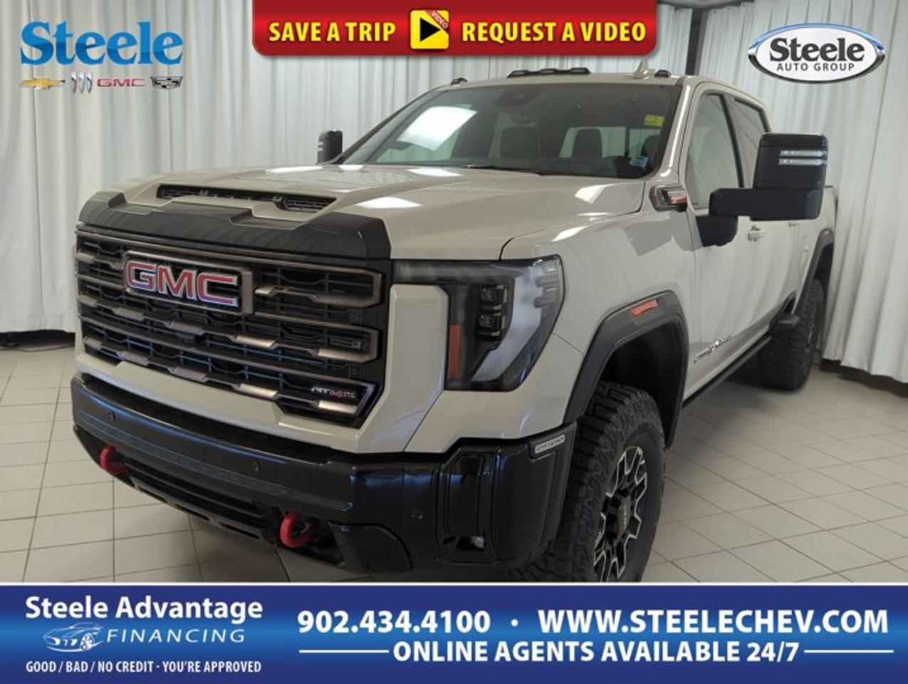 Built for serious work and ready for demanding terrain, the 2026 GMC Sierra 2500 At4x brings heavy-duty diesel strength, premium comfort, and confident 4x4 capability to every drive. Finished in Coastal Dune with a Black interior, this four-door truck at Steele Chevrolet Buick GMC in Dartmouth pairs bold presence with practical purpose for drivers who need real capability.FEATURES OF THE Sierra 2500 At4xFour-wheel drive for added off-road confidenceTurbocharged 6.6-litre diesel V8 powerAutomatic transmission for smooth heavy-duty shiftingEngine block heater for cold startsADVANCED SAFETY FEATURESFour-wheel drive supports traction in tough conditionsHeavy-duty build inspires confidence on rough roadsElevated stance helps improve forward visibilityStrong braking feel suits truck dutiesPERFORMANCE AND EFFICIENCYTurbocharged diesel V8 delivers strong pulling powerAutomatic transmission supports smooth power deliveryFour-wheel drive adds control on loose surfacesEngine block heater helps in cold weatherCOMFORT AND CONVENIENCEFour full doors ease cabin accessSpacious cabin suits work and weekend travelTall ride height aids easy road scanningBlack interior offers clean, durable styleTECHNOLOGY AND CONNECTIVITYDriver-focused layout keeps controls within reachClear instrumentation supports quick information checksAutomatic transmission simplifies daily driving tasksModern truck design supports easy operationTRUCK FEATURESHeavy-duty platform built for serious haulingDiesel torque supports confident towing performanceFour-wheel drive helps on job sitesPickup box adds versatile cargo utilityCARGO SPACEOpen bed handles large gear easilyCabin storage supports everyday work essentialsFour-door layout helps carry crew comfortablyHeavy-duty design suits tools and equipmentWHAT OTHER OWNERS LIKEStrong diesel torque for towing confidenceFour-wheel drive capability in rough weatherComfortable cabin for long highway drivesHeavy-duty feel for demanding tasksThe 2026 GMC Sierra 2500 At4x is designed for drivers who want more than basic truck capability. Its 6.6-litre turbocharged diesel V8 is known for delivering the kind of low-end torque truck owners value when towing, hauling, or climbing through rough conditions. Paired with an automatic transmission, this GMC Sierra 2500 At4x provides smooth response and steady power delivery for both job site duties and highway travel.The Coastal Dune exterior gives this 2026 GMC Sierra 2500 At4x a refined yet rugged look that stands out in a clean, confident way. Inside, the Black cabin keeps the atmosphere practical and upscale. With four doors and a roomy layout, this truck is well suited for carrying passengers, work gear, or both, making it a strong fit for busy weekdays and outdoor weekends.For drivers in Atlantic Canada, the included engine block heater is a useful addition. Cold mornings are easier to manage, and diesel operation benefits from added readiness when temperatures drop. That makes this 2026 GMC Sierra 2500 At4x especially appealing for those who need dependable performance through changing seasons in Dartmouth and beyond.This truck also benefits from the strong reputation of the Sierra heavy-duty lineup. Known for durability, impressive pulling strength, and a composed ride for its class, the GMC Sierra 2500 At4x appeals to owners who need a truck that feels capable every day. Whether the task involves towing equipment, carrying supplies, or heading off the pavement, it delivers the solid character expected from a premium heavy-duty pickup.Available now at Steele Chevrolet Buick GMC in Dartmouth, this 2026 GMC Sierra 2500 At4x is an excellent choice for drivers who want diesel power, four-wheel drive traction, and practical truck versatility in one well-equipped package.This 2026 GMC Sierra 2500 At4xs VIN is: 1GT4UZEY7TF264410.