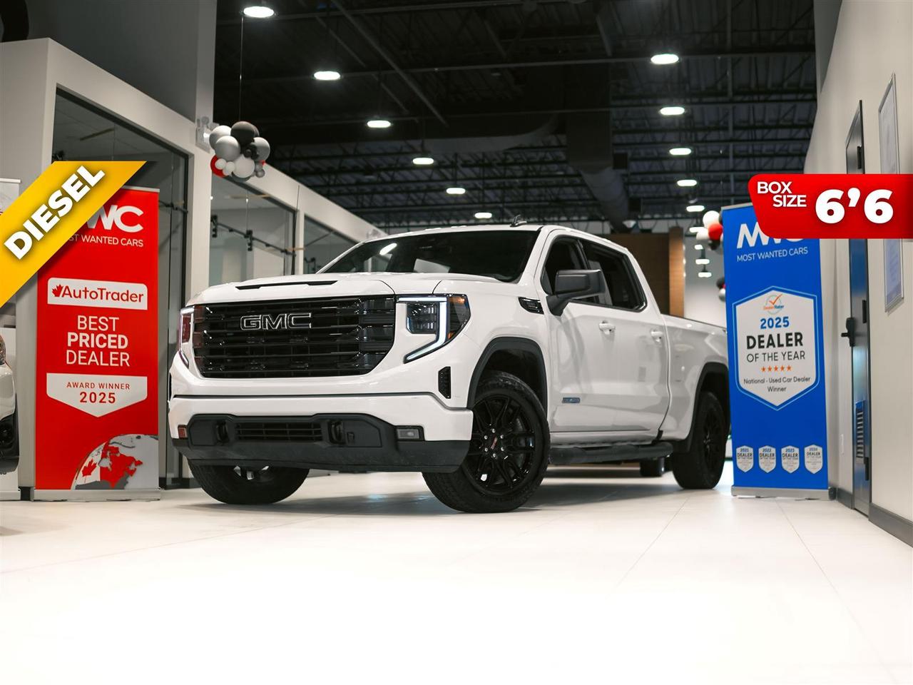 <div style=text-align: justify;><span style=font-size:14px;><span style=font-family:times new roman,times,serif;>Awarded Canada&rsquo;s #1 rated used car dealership with a 4.9/5 rating with 4,500+ reviews. <strong>Safety certification included in advertised price.</strong> Serving you at our Guelph and Kitchener locations please call to book your appointment. Financing available with rates as low as 6.36% O.A.C. This new arrival has a CLEAN CARFAX with no accidents and is also a one owner Canadian lease return vehicle.&nbsp;</span></span><span style=color: rgb(51, 51, 51); font-family: "times new roman", times, serif; font-size: 14px; white-space: pre-wrap;>High-value options included with this vehicle are; </span>PREFERRED GROUP $2,280, X31 OFF-ROAD PACKAGE $1,065, DURAMAX TURBO DIESEL 3.0 L $4,190, RUNNING BOARDS, 4-INCH ROUND $1,015, FRONT BUCKET SEATS W/CONSOLE $715, SPRAY-ON BEDLINER $625, BLACK GMC EMBLEMS $280,&nbsp;<span style=color: rgb(51, 51, 51); font-family: "times new roman", times, serif; font-size: 14px; white-space: pre-wrap;>offering immense value.</span><br /><span style=font-size:14px;><span style=font-family:times new roman,times,serif;>&nbsp;<br /><strong>Why Choose Most Wanted Cars</strong><br />At Most Wanted Cars, we&rsquo;re not just a dealership, we&rsquo;re a place where our customers send their family and friends. Since 1975, our family owned and operated business has been proud to offer the best financing options in Kitchener-Waterloo-Cambridge, Guelph, and the surrounding areas. We&rsquo;re proud to be recognized as DealerRater&rsquo;s National Winner for Used Car Dealers in 2023, 2024 & 2025, with an A+ rating from the Better Business Bureau with over 3,600 customer reviews averaging 4.9/5. Most units are one owner, accident free, clean CarProof, low km, Canadian vehicles, local vehicles, odor free and smoke free. We offer a wide selection of Certified Pre-Owned vehicles, each backed by a free CarProof report, with no liens, full safety inspected, with a multi-point inspection. All vehicles are freshly serviced with an oil change and units can be vehicle detailed upon request, ensuring they&rsquo;re ready for the road. Many of our vehicles are dealer serviced and include the balance of factory warranty for added peace of mind. Every vehicle is thoroughly reconditioned and presented in excellent condition, because at Most Wanted Cars you deserve nothing less!<br />To serve you better, we have two convenient locations:<br />&nbsp;</span></span></div><ol><li style=text-align: justify;><span style=font-size:14px;><span style=font-family:times new roman,times,serif;><strong>600 Elmira Rd N, Guelph &ndash; 519 822 2227</strong></span></span></li><li style=text-align: justify;><span style=font-size:14px;><span style=font-family:times new roman,times,serif;><strong>1620 King Street East, Kitchener &ndash; 519 772 3040</strong></span></span></li></ol><div style=text-align: justify;><span style=font-size:14px;><span style=font-family:times new roman,times,serif;>&nbsp;<br />Visit us at <a href=http://www.mostwantedcars.ca/>www.mostwantedcars.ca</a> to explore our full inventory and complete an easy online finance application for exclusive online preferred rates. Interest rates offered as low as 6.46% on approved credit.<br /><em>Note: Prices listed are available for financing purchases only, with approved credit. The cash price is $975 more for other payment methods. Taxes and licensing are not included in the listed price.</em><br />&nbsp;<br />Most Wanted Cars also provides additional protection options at exclusive pricing, including the Fresh Start Platinum Package, rust protection, ceramic coating, gap insurance, extended warranties, walk-away insurance, and road hazard protection, among others. For more details, please consult with your sales representative.</span></span></div>