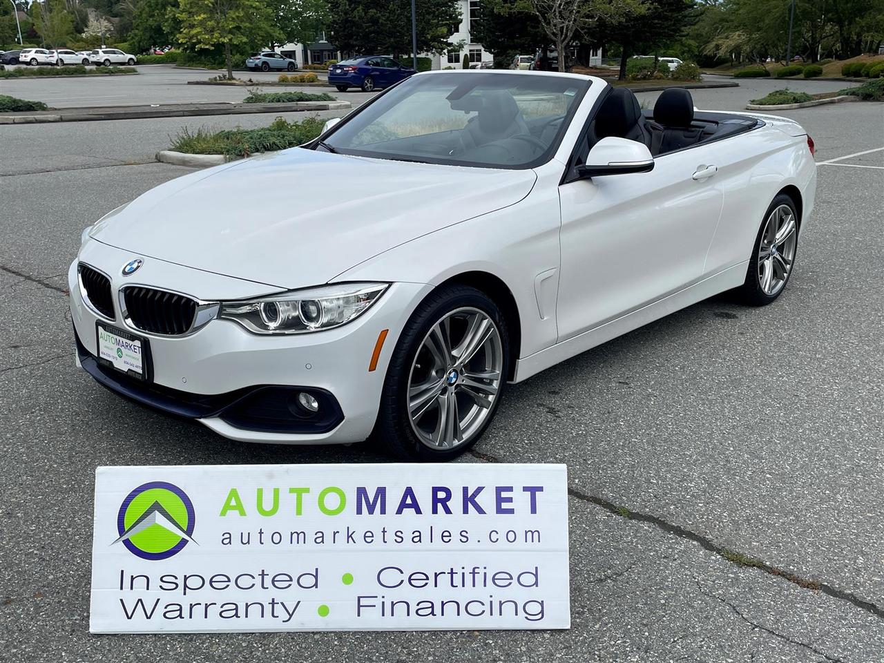 Used 2015 BMW 428i 428i xDrive CONVERTIBLE, SPORT, WARRANTY, INSPECTED, FINANCING! for sale in Surrey, BC
