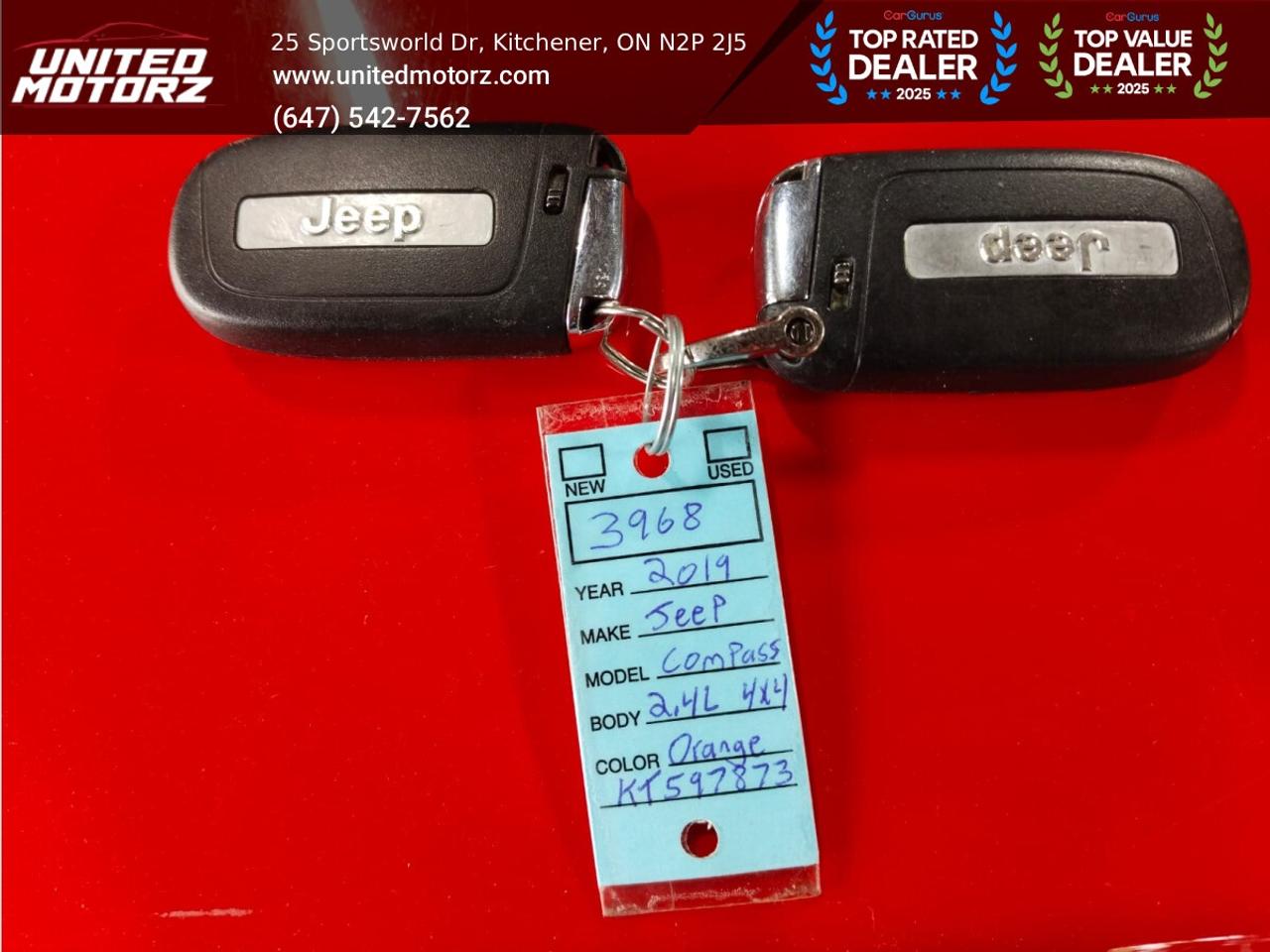 2019 Jeep Compass Sport~SAFETY CERTIFIED~ NO ACCIDENTS~ 30 SERVICE R Photo