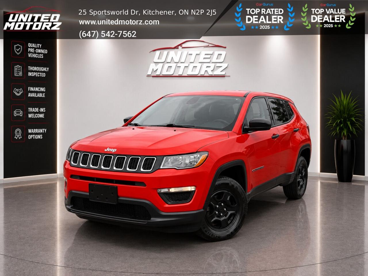 2019 Jeep Compass Sport~SAFETY CERTIFIED~ NO ACCIDENTS~ 30 SERVICE R Photo