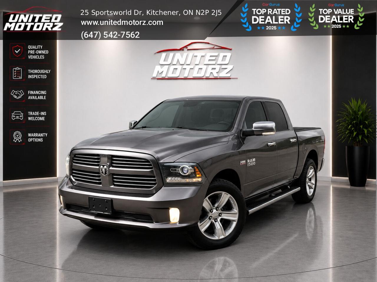 2016 RAM 1500 Sport 5.7L HEMI V8 ~SAFETY CERTIFIED~ 17 SERVICE R Photo0