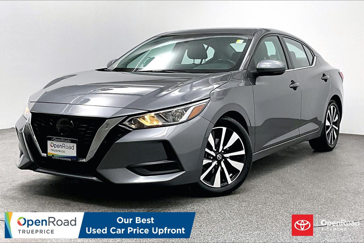 If you are looking for a sharp, reliable, and exceptionally comfortable compact sedan that makes daily commuting a breeze, this pristine 2022 Nissan Sentra SV is the perfect turn-key solution. Featuring a fuel-efficient engine paired with a smooth-shifting Xtronic CVT, this sedan offers a composed, quiet ride that stands out for its refined interior quality and intuitive tech. The SV trim surrounds you in comfort with premium cloth seating, a heated steering wheel, heated front seats, and a responsive 8-inch touchscreen featuring Apple CarPlay and Android Auto for seamless connectivity. You will travel with complete peace of mind thanks to the Nissan Safety Shield&reg; 360, which includes intelligent features like Automatic Emergency Braking with Pedestrian Detection, Blind Spot Warning, and Rear Cross Traffic Alert. Clean-title, beautifully styled with modern exterior lines, and known for its excellent value, this fully inspected sedan is ready to upgrade your daily drive&mdash;message today to schedule your private viewing!    Buying a used car should be simple and stressfree  no guesswork, no negotiations  just the vehicles true price. Thats why were introducing OpenRoad TruePrice, a new way to buy used vehicles. One Price. TruePrice. Our best price upfront. At Openroad Toyota RIchmond, we offer the best used car warranty in Metro Vancouver. Our used car warranty program includes 30 days or 2,000 kilometres Exchange Privilege, 90 Day Powertrain Coverage*, Mechanical & Safety Check of up to 210 Points and a clean title.   *90 Powertrain coverage will be offered at the discretion of management based on a case by case scenario."