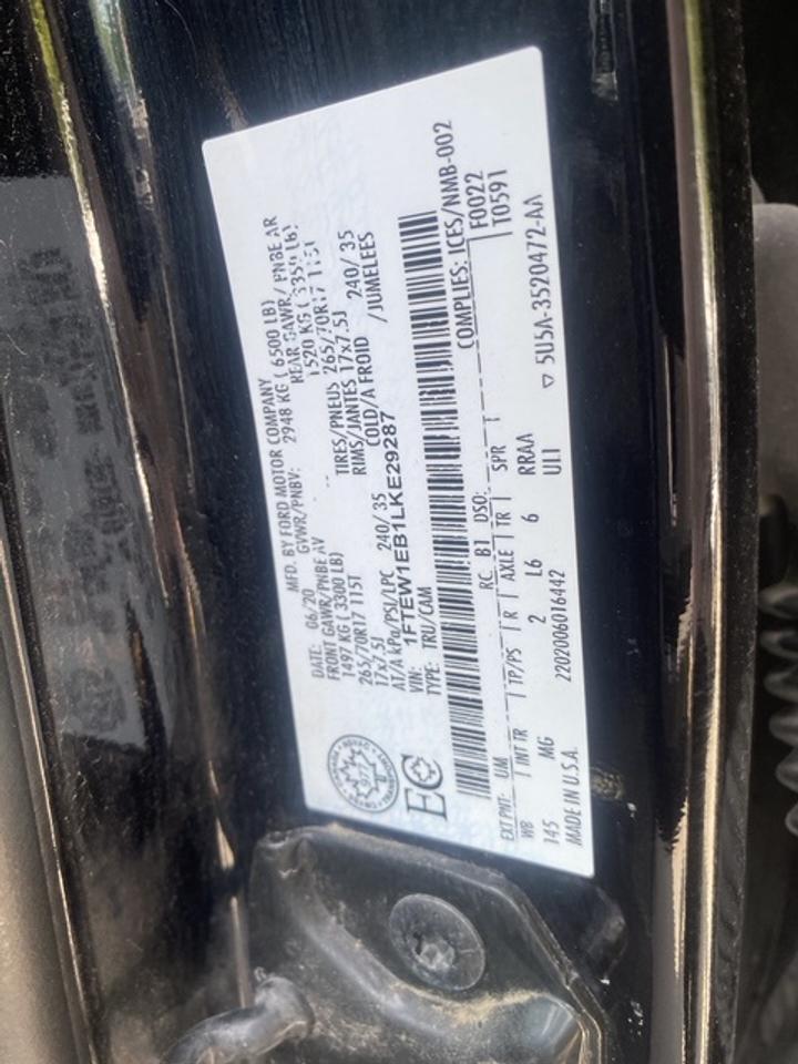 2020 Ford F-150 XLT CREW CAB SHORT B 4WD SUPERCREW Photo