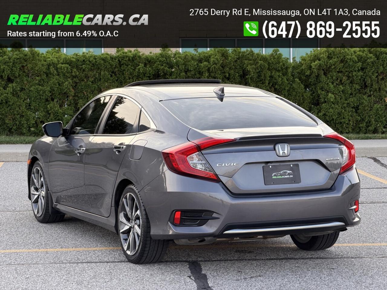 2019 Honda Civic TOURING | No-Accident | Leather | Sunroof | Loaded Photo