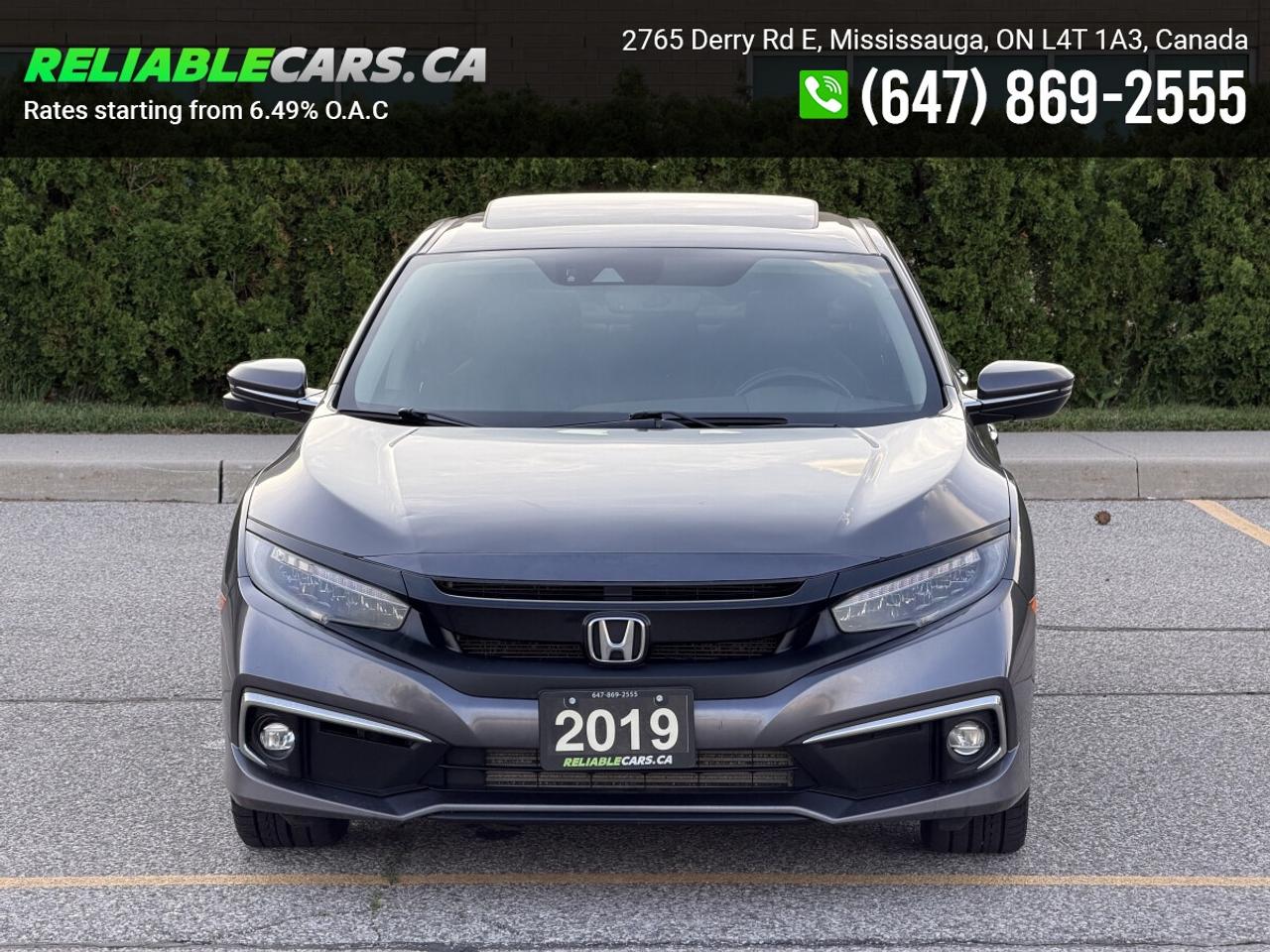 2019 Honda Civic TOURING | No-Accident | Leather | Sunroof | Loaded Photo