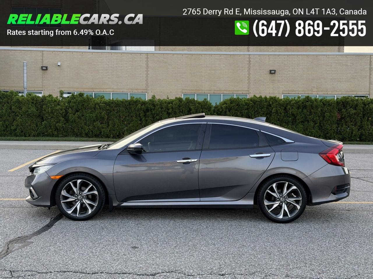 2019 Honda Civic TOURING | No-Accident | Leather | Sunroof | Loaded Photo