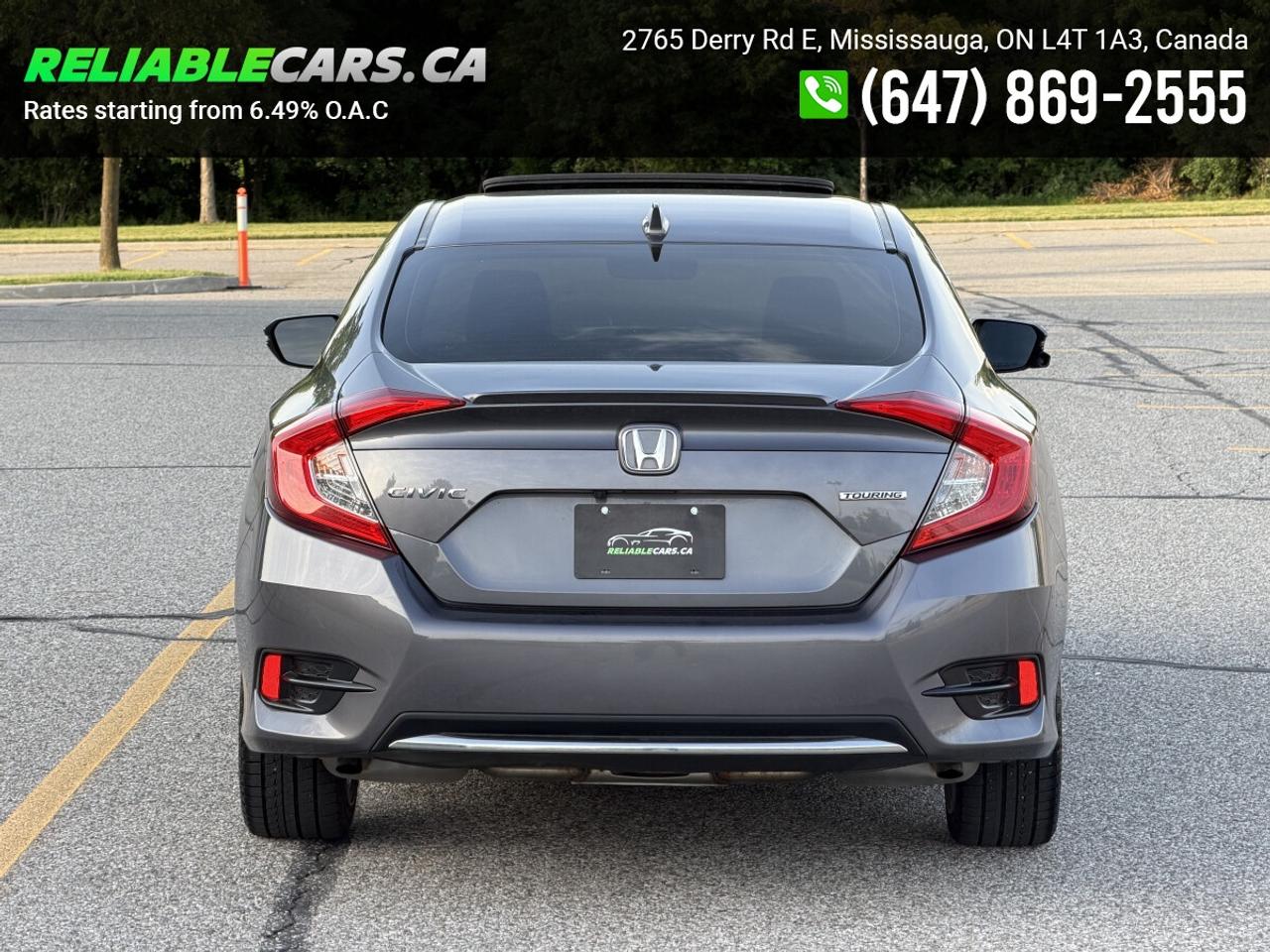 2019 Honda Civic TOURING | No-Accident | Leather | Sunroof | Loaded Photo