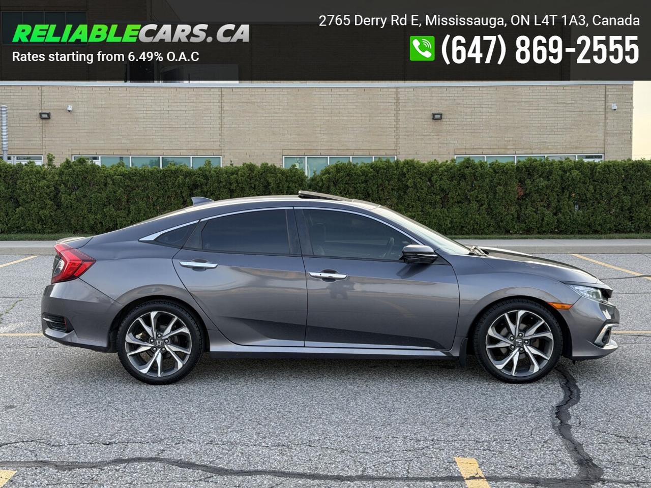 2019 Honda Civic TOURING | No-Accident | Leather | Sunroof | Loaded Photo