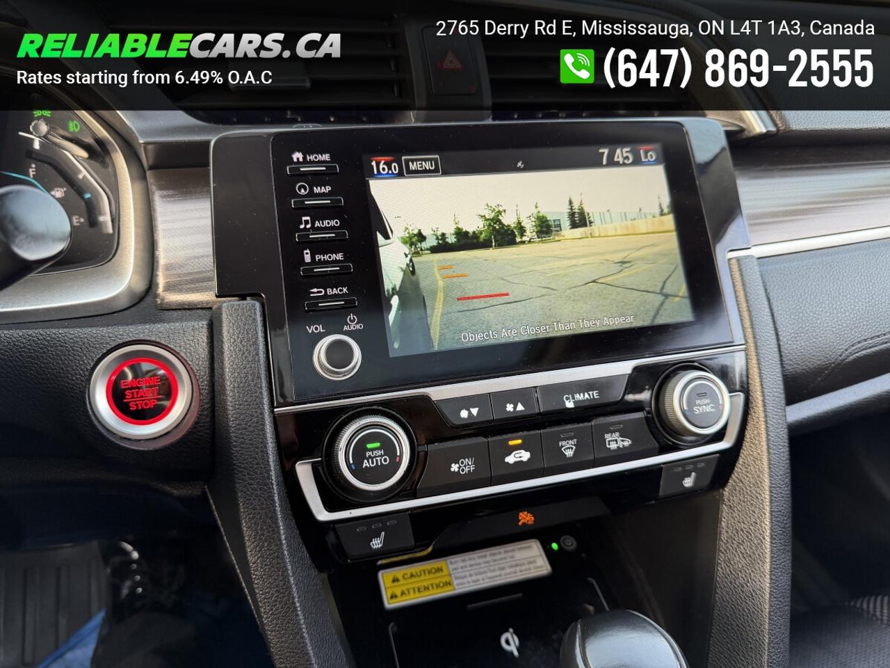 2019 Honda Civic TOURING | No-Accident | Leather | Sunroof | Loaded Photo