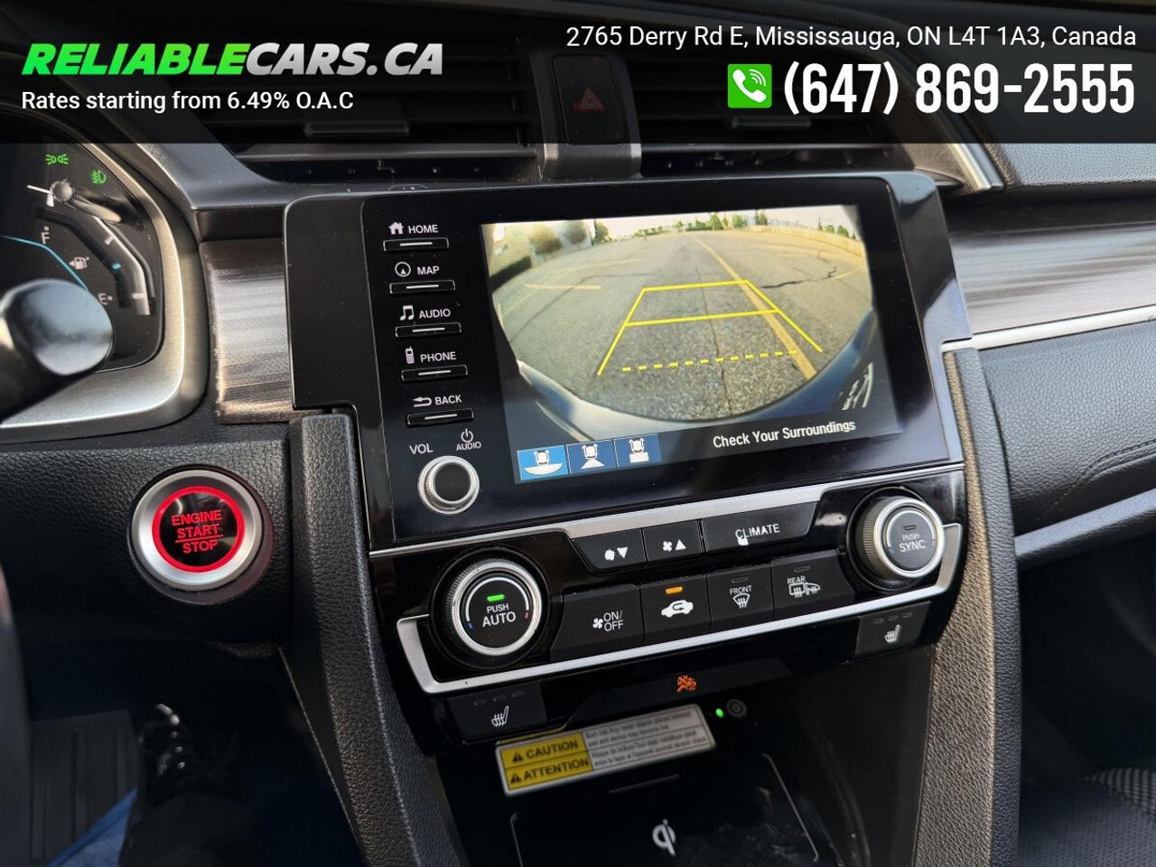 2019 Honda Civic TOURING | No-Accident | Leather | Sunroof | Loaded Photo