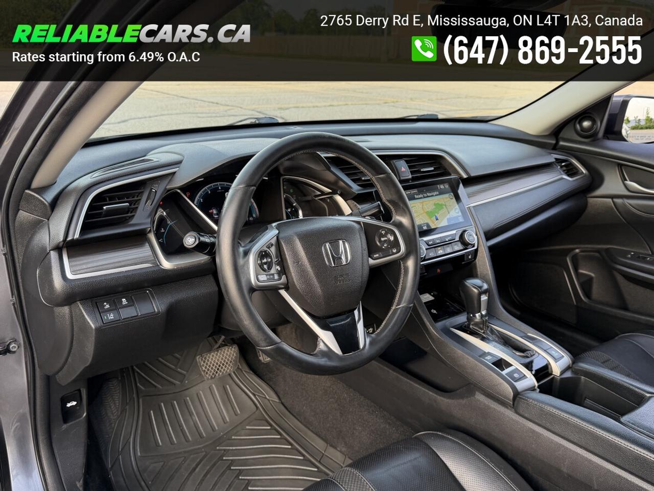 2019 Honda Civic TOURING | No-Accident | Leather | Sunroof | Loaded Photo
