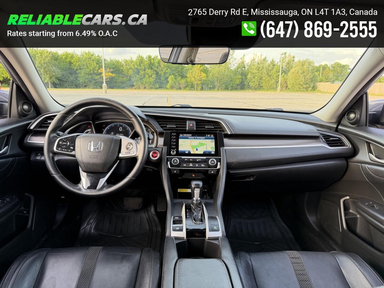 2019 Honda Civic TOURING | No-Accident | Leather | Sunroof | Loaded Photo