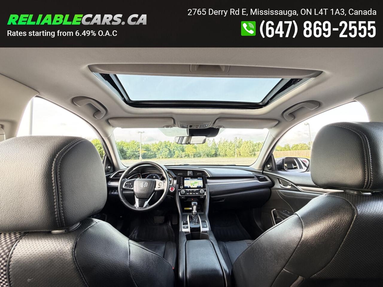 2019 Honda Civic TOURING | No-Accident | Leather | Sunroof | Loaded Photo