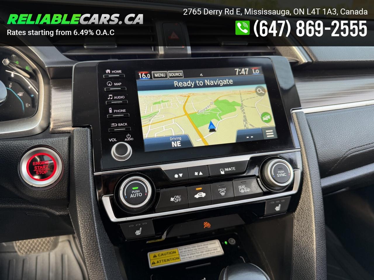 2019 Honda Civic TOURING | No-Accident | Leather | Sunroof | Loaded Photo