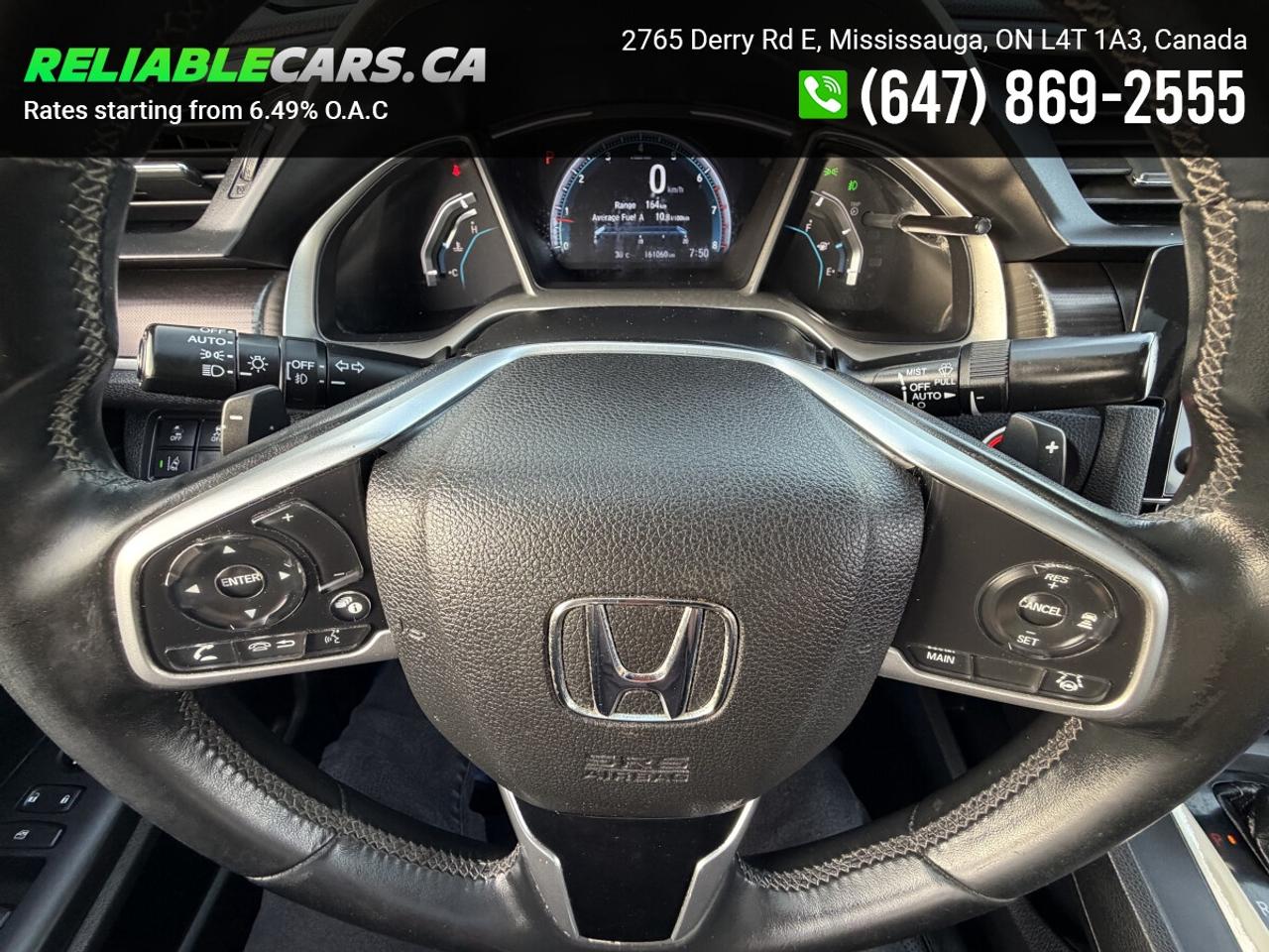 2019 Honda Civic TOURING | No-Accident | Leather | Sunroof | Loaded Photo