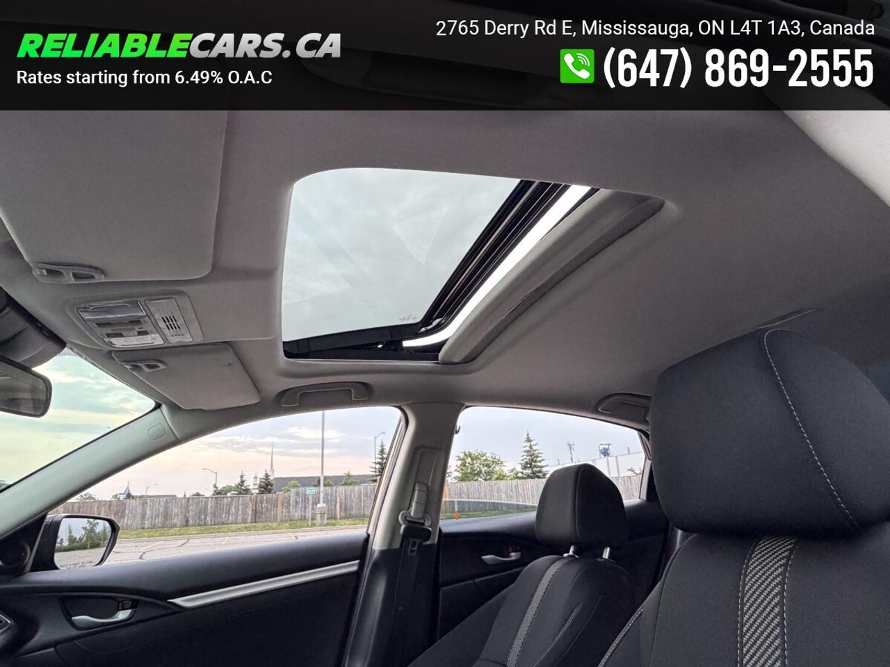 2018 Honda Civic EX-T | No-Accident | Sunroof | Honda Sensing | Loa Photo2