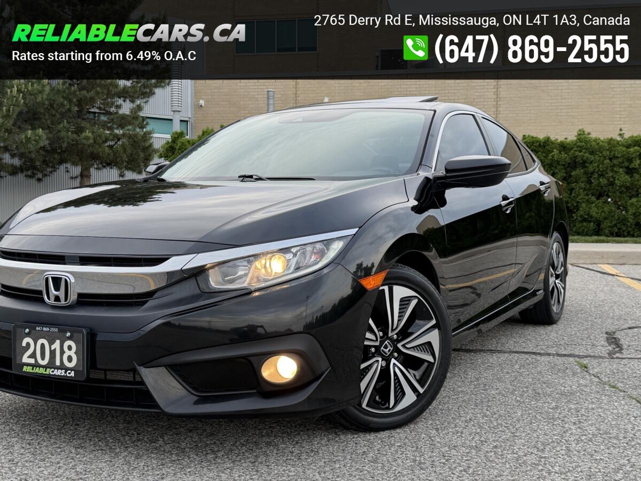 2018 Honda Civic EX-T | No-Accident | Sunroof | Honda Sensing | Loa Photo