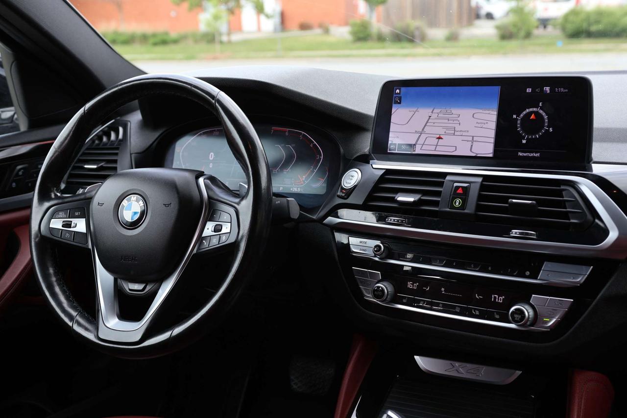 2020 BMW X4 Xdrive30i-AWD-NAV-RED LEATHER/BCAM/BLIS/HUD/P SENSORS/P SEATS/HEATED F&R SEATS/PANO ROOF/KEYLESS/WLC/CARPLAY Photo