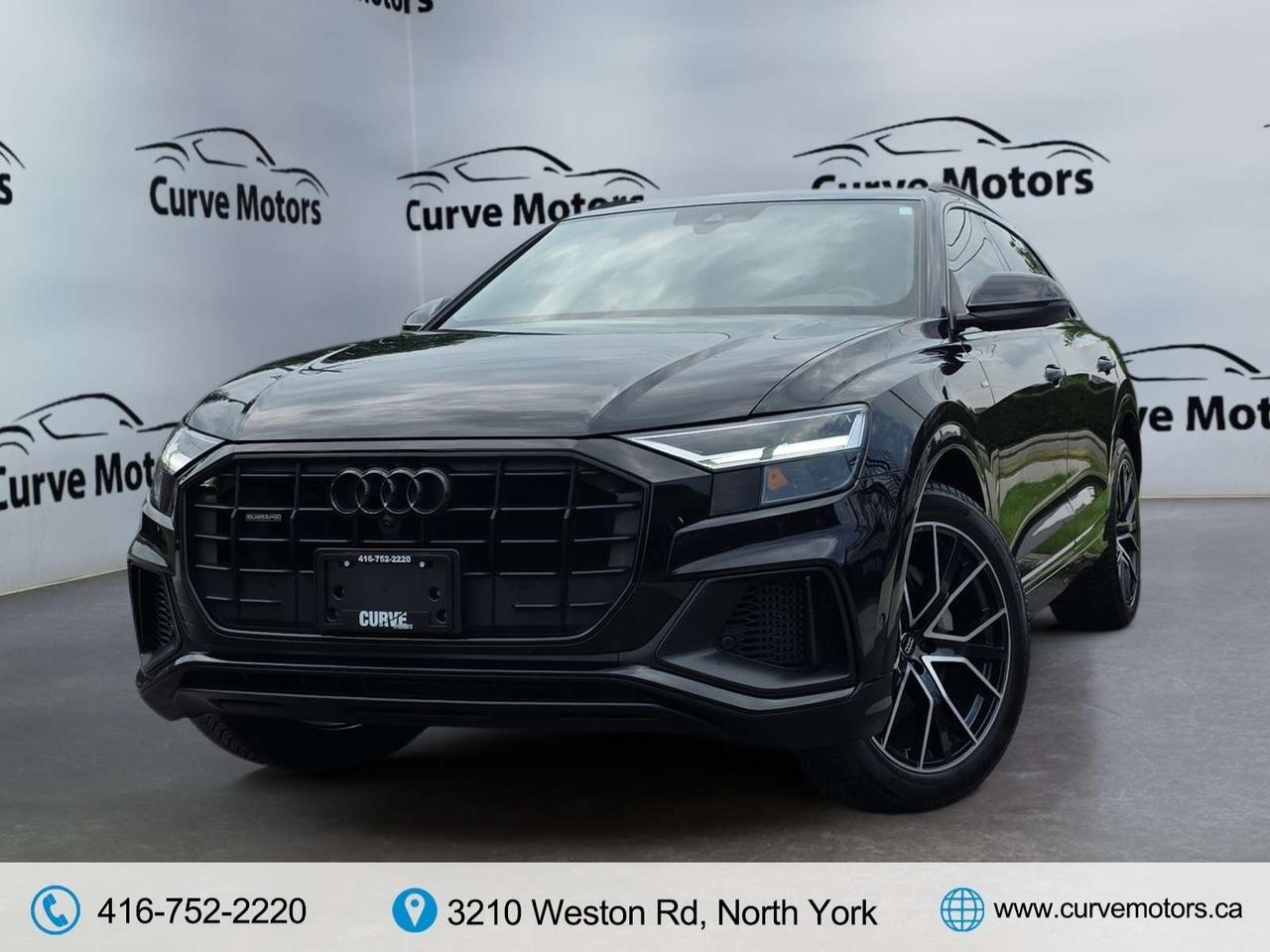 2021 Audi Q8 Progressiv 55 BLACK OPTICS * S-LINE / NO ACCIDENTS / 22 WHEELS / DRIVER ASSIST Photo