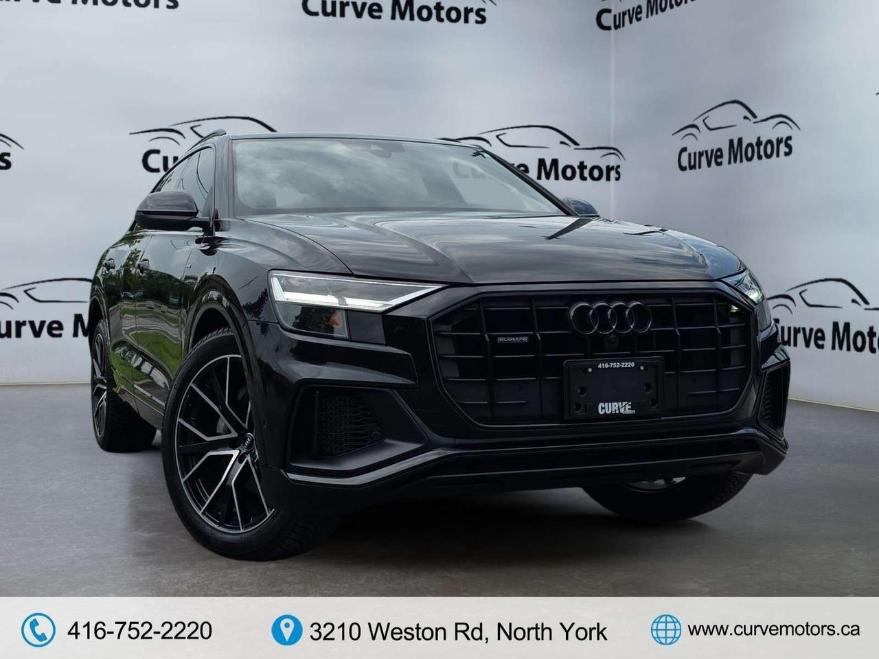 2021 Audi Q8 Progressiv 55 BLACK OPTICS * S-LINE / NO ACCIDENTS / 22 WHEELS / DRIVER ASSIST Photo