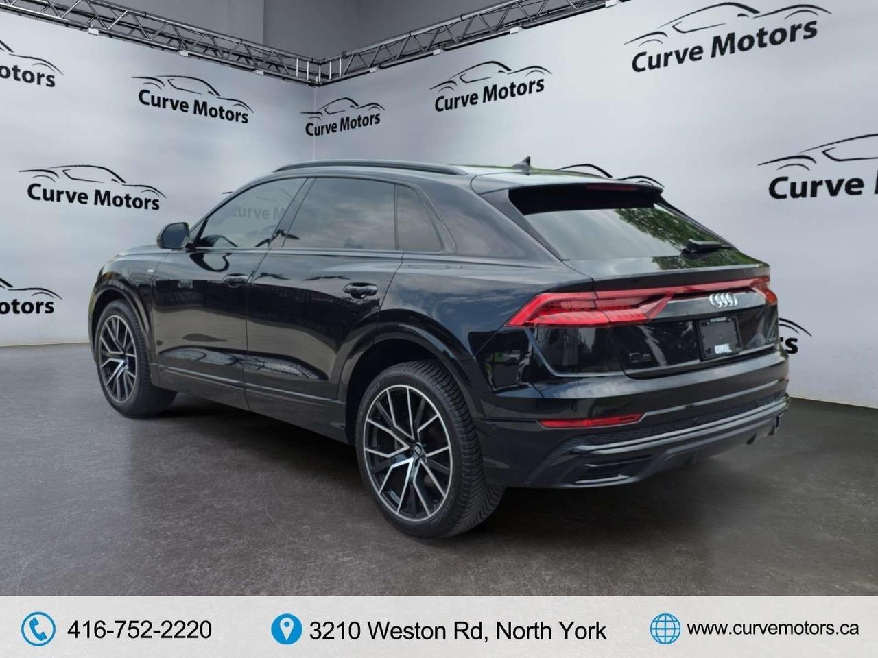 2021 Audi Q8 Progressiv 55 BLACK OPTICS * S-LINE / NO ACCIDENTS / 22 WHEELS / DRIVER ASSIST Photo