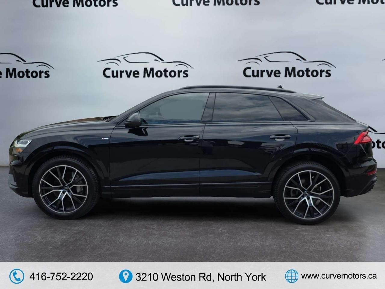 2021 Audi Q8 Progressiv 55 BLACK OPTICS * S-LINE / NO ACCIDENTS / 22 WHEELS / DRIVER ASSIST Photo