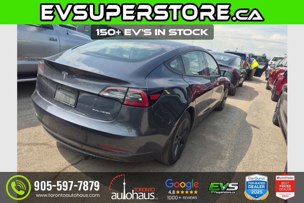 2022 Tesla Model 3 LR AWD I 100+ EV's at EVSUPERSTORE.ca Photo