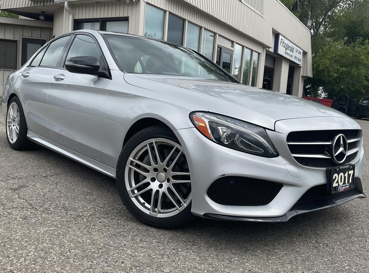2017 Mercedes-Benz C-Class C300 4MATIC Sedan - LTHR! NAV! BACK-UP CAM! BSM! S Photo0