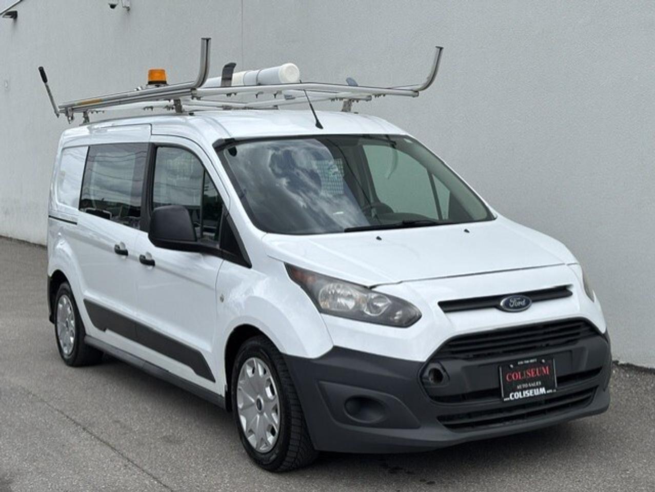 2017 Ford Transit Connect XL LADDER RACKS-DIVIDER-SHELVES-1 OWNER-CERTIFIED Photo