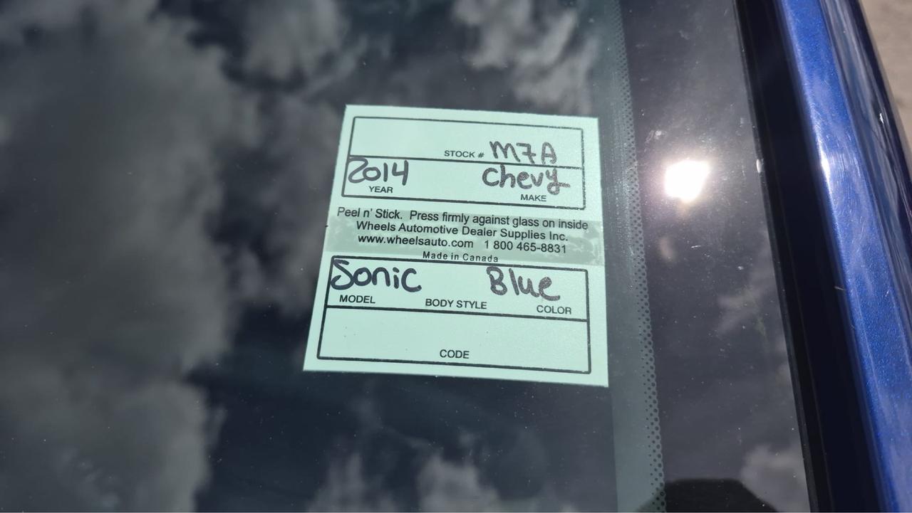 2014 Chevrolet Sonic LT, HATCH, ALLOYS, AUTO 4 CYL, CERTIFIED Photo