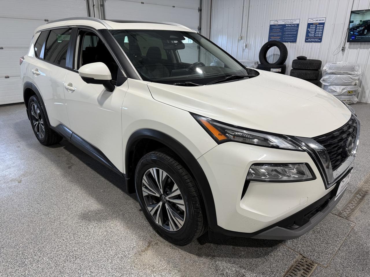 <p data-start=0 data-end=524>Turbocharged Efficiency Meets Premium Everyday Comfort</p><p data-start=0 data-end=524><br data-start=58 data-end=61> Experience confidence, comfort, and versatility in this 2023 Nissan Rogue SV AWD! Powered by an efficient and responsive 1.5L turbocharged engine paired with a smooth automatic transmission, this SUV delivers excellent fuel economy while providing the performance needed for daily commutes and weekend adventures. The AWD system offers enhanced traction and stability, helping you tackle changing road and weather conditions with confidence year-round.</p><p data-start=526 data-end=1332>Inside, this Rogue SV is loaded with comfort and convenience features designed to make every drive more enjoyable. Enjoy a power-adjustable drivers seat, heated front seats, and a heated steering wheel to stay comfortable during colder months. Dual-zone climate control allows personalized comfort for driver and passenger, while remote start, push-button start, and keyless entry make every trip effortless. Stay connected with Bluetooth and USB connectivity, along with Apple CarPlay and Android Auto integration through the intuitive touchscreen infotainment system. The panoramic moonroof fills the cabin with natural light and creates an open, airy feel. Parking sensors, a backup camera, and Nissans 360-degree Around View Monitor make maneuvering and parking easier than ever.</p><p data-start=1334 data-end=1807>Advanced safety and driver assistance technologies help provide confidence on every journey. Equipped with adaptive cruise control, lane keep assist, blind spot monitoring, forward collision warning, and rear cross traffic alert, this Rogue is designed to help keep you aware of your surroundings and protected on the road. As an added bonus, this vehicle also comes with a second set of tires, providing extra value and convenience for seasonal driving needs.</p><p data-start=1809 data-end=2013>Well-equipped, efficient, and packed with modern technology, this 2023 Nissan Rogue SV AWD is an excellent choice for drivers looking for comfort, safety, and all-weather capability in one stylish SUV.</p><p data-start=1809 data-end=2013>Includes two keys and block heater.</p><p data-start=2015 data-end=2465>At Sisson Auto, we make buying a vehicle a seamless and stress-free experience. Our transparent pricing eliminates haggling and eliminates any hidden fees. To give you peace of mind, we offer a 3-day/600 km No-Hassle Return Policy, a 30-day exchange privilege, minimum warranties with 24-hour roadside assistance, a check for safety recalls, and a complimentary CarFax history report. Plus, home delivery is free within 200 km. Dealer permit #5471.</p><p> </p><p data-start=2467 data-end=2652 data-is-last-node= data-is-only-node=>** This description was written by AI based on information provided about the vehicle. AI can sometimes produce incorrect information. Please confirm all details with the dealership. **</p>