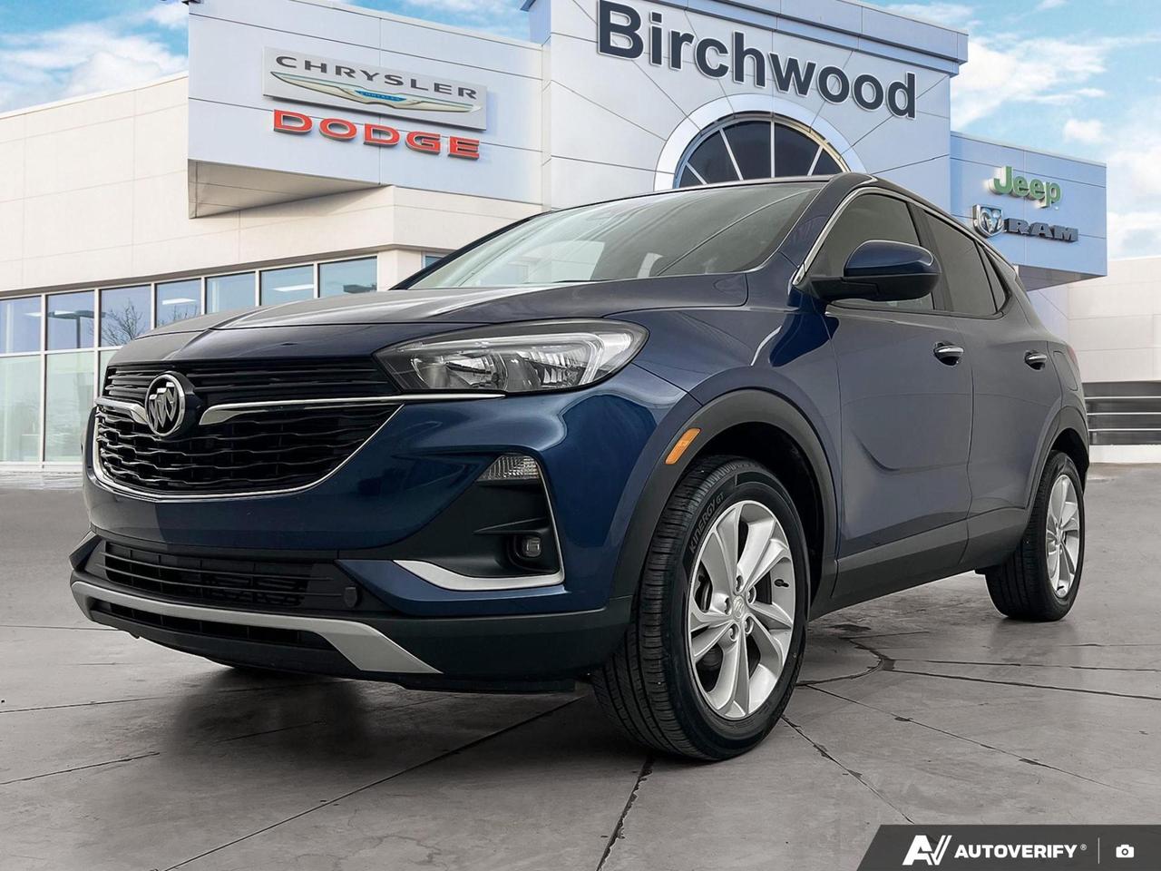 If youre looking for a practical, well-equipped compact SUV that keeps your daily drive comfortable and connected, this 2021 Buick Encore GX Preferred delivers. With only 65,244 km on the clock, a clean accident-free history, and a sharp Dark Moon Blue Metallic exterior, this one checks a lot of boxes for buyers who want a refined experience without the new-car price tag.

Key Highlights:
- Low mileage at just 65,244 km  well below average for a 2021 model
- Accident-free vehicle history  added peace of mind
- Front-Wheel Drive with 1.2L 3-cylinder engine and smooth Automatic transmission
- Fuel efficient: 7.5L/100km highway and 8.4L/100km city
- Push-button keyless start for everyday convenience
- 18 all-season tires with front LED fog lamps and automatic headlamp control
- Rear Vision Camera and StabiliTrak stability control for confident driving
- Teen Driver technology  a thoughtful safety feature for families with new drivers
- Dual-zone air conditioning with electronic controls

Ready to take the next step? Visit us at Birchwood Chrysler Dodge Jeep Ram or browse online at birchwoodchrysler.ca to reserve this vehicle, start your purchase, or book a test drive. Our team is here to answer any questions and make the process straightforward from start to finish.
With us, Experience is Everything. Complete as much or as little of your purchase online as you like. All pricing is what you see is what you pay. No hidden fees. On our website you can choose payment options and terms knowing these are transparent and accurate.

Start your purchase online to build your exact pricing to your specifics like how much money down, vehicle trade and any accessories or added optional protection that suits your needs.

Any questions let us know by calling (204) 774-4444, wed love to send you a video to clarify any questions about a vehicle!

Visit us in store at 90-3965 Portage Ave in the Birchwood Autopark.

Dealer permit #5686
Dealer permit #5686