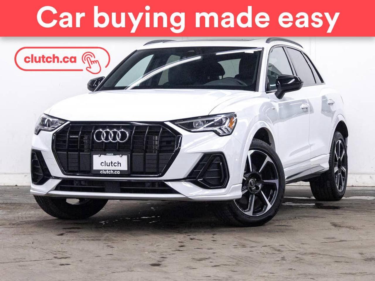 Heated Steering Wheel, GPS Navigation, Auto Stop/Start and more!<br> <br>Clutch is the largest online used car retailer in Canada, delivering a seamless, hassle-free car-buying experience to drivers everywhere. Shop thousands of used cars online, get the right one delivered to your door, and enjoy peace of mind with our 10-Day Money-Back Guarantee. How sweet is that? To learn more, visit clutch.ca.<br> <br>The top features for this car include:<br> <br>Lane Departure Warning<br>Heated Steering Wheel<br>GPS Navigation<br>Auto Stop/Start<br>Electric Parking Brake<br>Brake Assist<br>Power Tailgate/Hatch<br>Auto Dimming Rearview Mirror<br>Front Heated Seats<br>Power Lumbar Support<br>Folding Rear Seats<br>Climate Control<br>Dual Zone Front Climate Control<br>Rear Climate Vents<br>Speed-Sensitive Volume<br>Bluetooth Music<br>Touchscreen Display<br>Cruise Control<br>Integrated Garage Door Opener<br>12V Outlet<br>Hands Free Device Connectivity<br>Apple CarPlay<br>Android Auto<br>Wireless Charging<br>USB Input<br>Keyless Entry<br>Push Button Start<br>Passive Keyless Entry<br>Blindspot Sensors<br>Forward Collision Mitigation<br>Rear Collision Warning<br>Rear Collision Mitigation<br>Rear Cross Traffic Alert<br>Pedestrian Detection<br>One-Touch Windows<br>Rain Sensing Wipers<br>Rear Window Defroster<br>Panoramic Sunroof<br>Hill Assistance<br>Rear View Camera<br>Parking Sensors<br>Rear Parking Sensors<br>Power Driver Seat<br>Power Passenger Seat<br>Ambient Lighting<br> <br>Seamless home delivery - Delivery to your door in a matter of days. Available on select packages.<br> <br>Try it out for 10 days - If you do not like it, we will take it back. <br> <br>Quality assured - All cars go through our rigorous 210-point inspection and reconditioning process.<br> <br>Peace of mind - Warranty and protection plans available.<br> <br>Haggle-free - No haggling or hard sells.<br> <br>100% Transparency - Full inspection reports on every car, including high-res photography and a free Carfax report.<br> <br>Listed price is for cash purchase only and does not include taxes, Shipping Fees (if applicable), Delivery Fees (if applicable), government licensing fees.<br> <br>Previous Provincial Registrations:<br>Ontario<br> <br>Stock # 111231