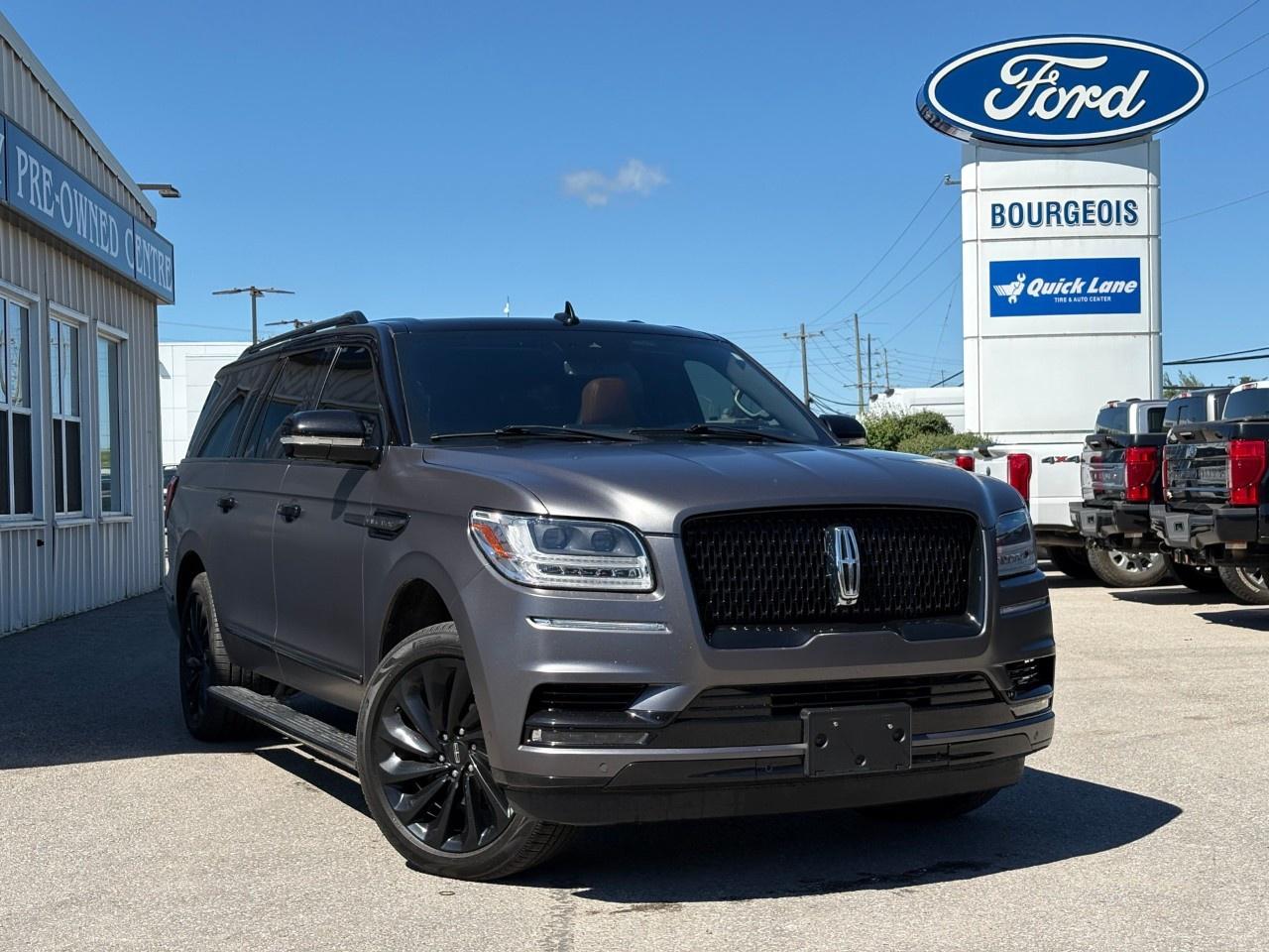 <p>Experience the refined luxury of the 2021 Lincoln Navigator L Reserve, a masterpiece in black with a commanding 4x4 drivetrain that promises exceptional handling and control in all conditions. Its bold presence is marked by sleek, distinctive lines and robust alloy wheels, complemented by practical features like automatic parking and running boards for added convenience.</p> <p>Inside, the Navigator L wraps you in comfort with black leather seats and a leatherette door trim insert, offering a sophisticated ambiance complemented by heated and cooled front seats for ultimate comfort. The expansive cabin includes a third row of seating, crafted to accommodate your family or guests with ease, all while enjoying the open view of the sky through the sunroof/moonroof.</p> <p>Stay connected and entertained on your journeys with the advanced navigation system and smart device integration, all while ensuring peace of mind with comprehensive safety features such as lane assist and a backup camera. The added protection of brake assist and parking sensors ensures a smooth and safe drive. With adaptive cruise control, maintaining the perfect speed is effortless, especially useful in changing road conditions.</p> <p>This luxury SUV is an ideal choice for those who seek a premium driving experience combined with unmatched safety and technology. Whether you're a tech enthusiast, a travelling family, or someone who values comfort and style, the Lincoln Navigator L Reserve caters to all your needs. Contact Bourgeois Motors Ltd. today for more details and make this exceptional vehicle yours.</p> <p><strong>Why Choose the Bourgeois Auto Group?</strong></p><p>For 80 years, Bourgeois Auto Group has been delivering exceptional automotive experiences. Our factor trained teams work to ensure you receive the shopping experience you deserve; whether you're looking for a new or new-to-you vehicle.</p><p>Shop 24/7 with our online showroom and chat service, ensuring convenience every step of the way. No hidden fees, full disclosure, and every pre-owned vehicle comes with a Carfax® report for peace of mind.</p><p>We offer a wide selection of pre-owned vehicles, all competitively priced using real-time market data. Get the best deal on your purchase and trade-in with our free Live Market Analysis report.</p><p>Looking to sell your car? We buy any make or modelno purchase required. Our simple to use online trade valuation tool will provide you with a clear, transparent selling experience whether you buy our car or not.</p><p>Backed by hundreds dedicated employees across 4 convenient locations, were here to meet all your automotive needs. Visit us in Midland or Parry Sound and explore our inventory or schedule your next service today.</p> <p><strong>Financing Your Next Vehicle with Bourgeois Motors Ford in Midland:</strong></p><p>At Bourgeois Motors Ford, we make financing your next vehicle simple and stress-free! Our team works with trusted lenders to find flexible options tailored to your budget. Drive away with confidenceapply today!</p><p>Take advantage of our online pre-qualification tool, backed by Equifax and TD Bank to find the payment that works for you. Simply <a href=https://www.bourgeoismotors.com/free-credit-check/ rel=nofollow><strong>CLICK HERE</strong></a><strong> </strong>to use our secure online credit tool with no impact to your credit.</p>